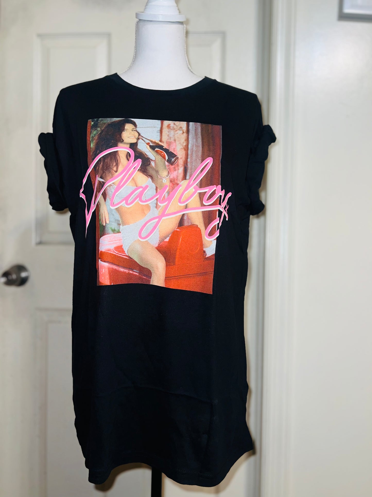 Playboy 1993 Cover Oversized Distressed Tee