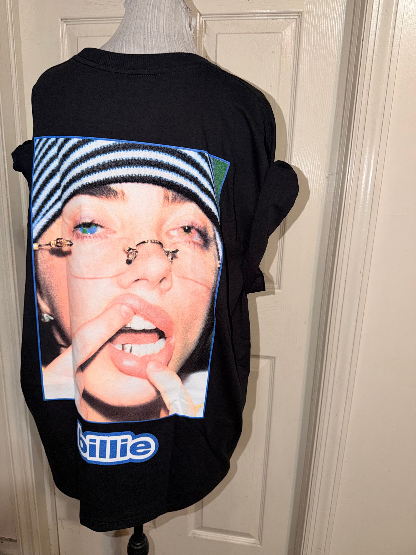 Billie Eilish Double Sided Oversized Distressed Tee