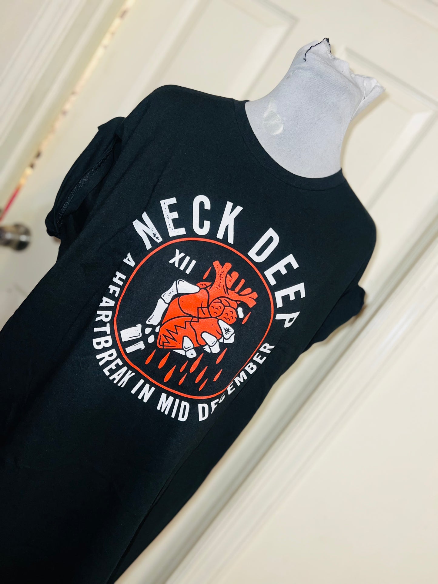 Neck Deep Oversized Distressed Tee