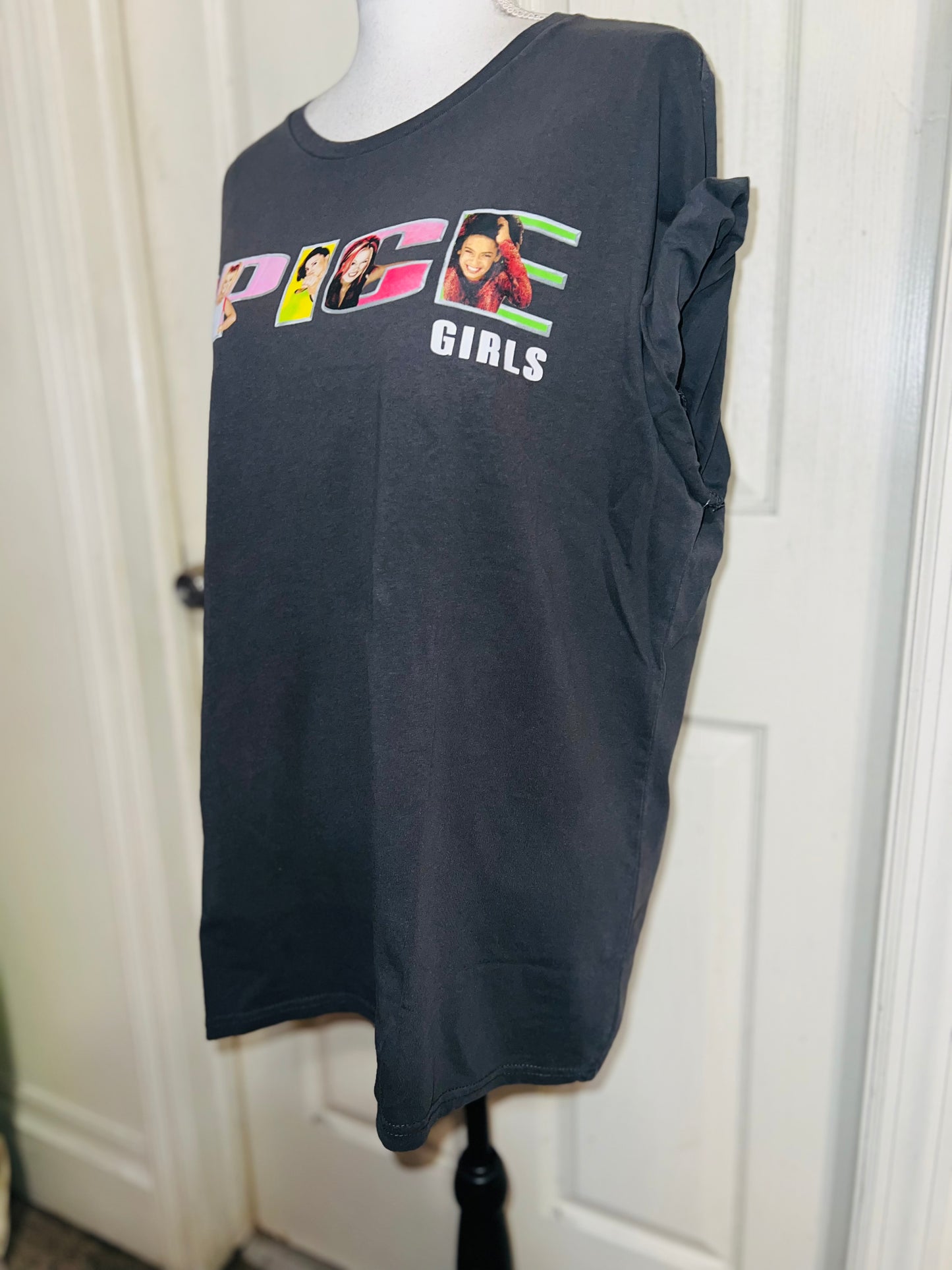 Spice Girls Oversized Distressed Tee