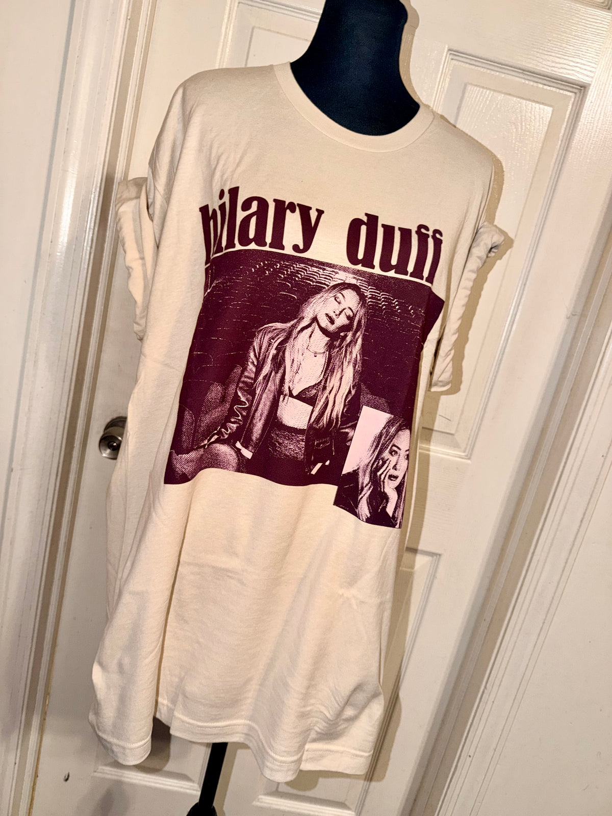 Hilary Duff Double Sided Oversized Tee
