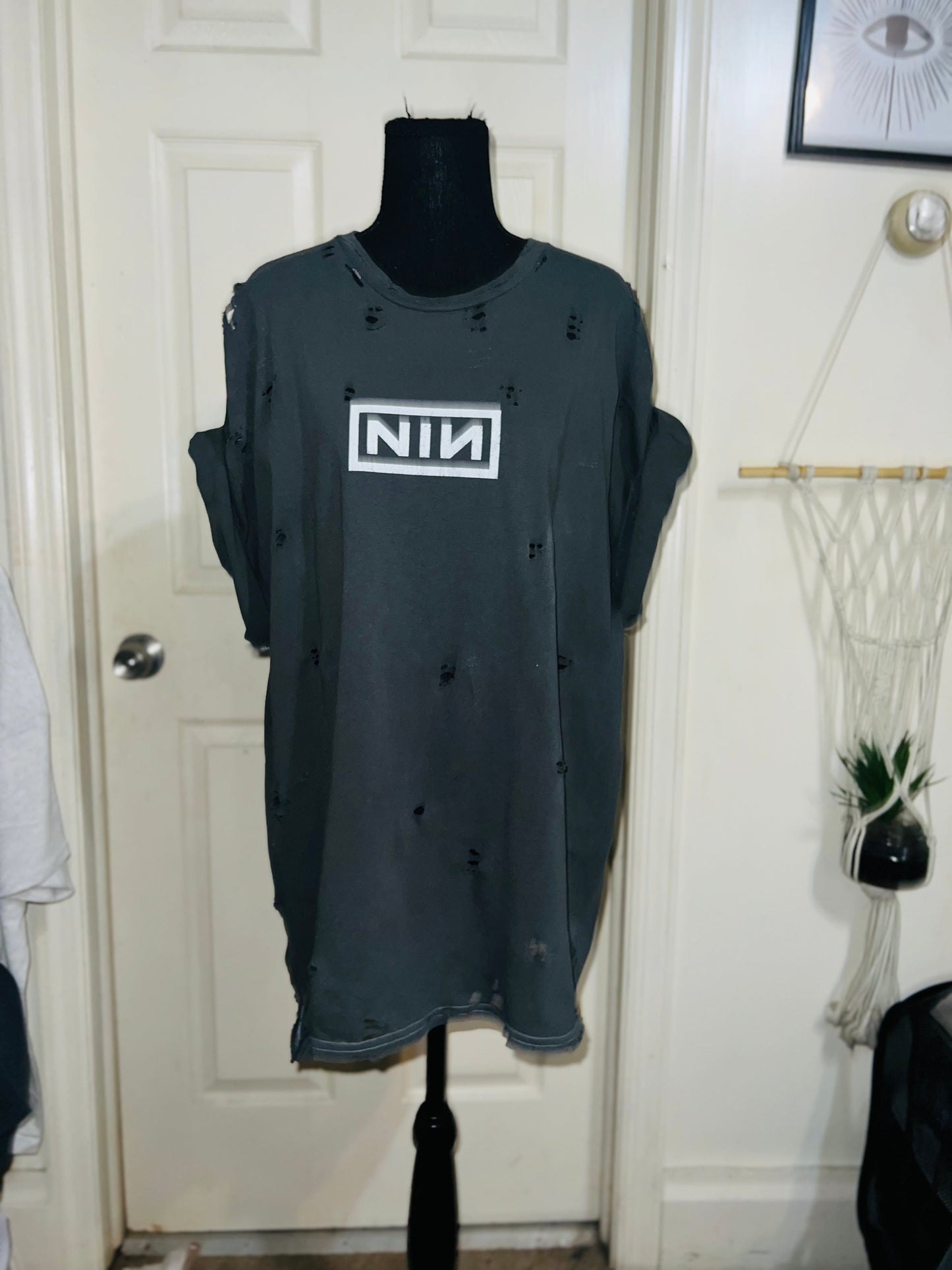 Nine Inch Nails Oversized Distressed Tee