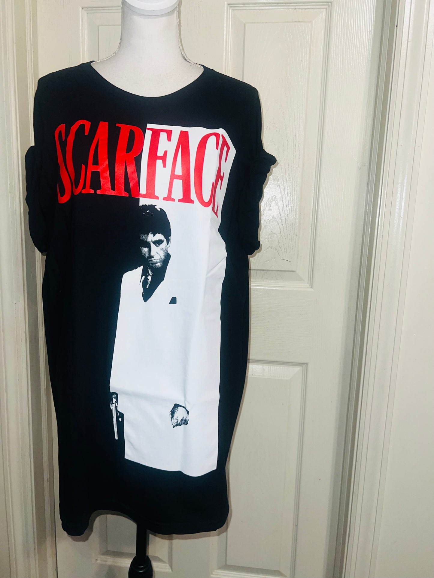 Scarface Oversized Distressed Tee