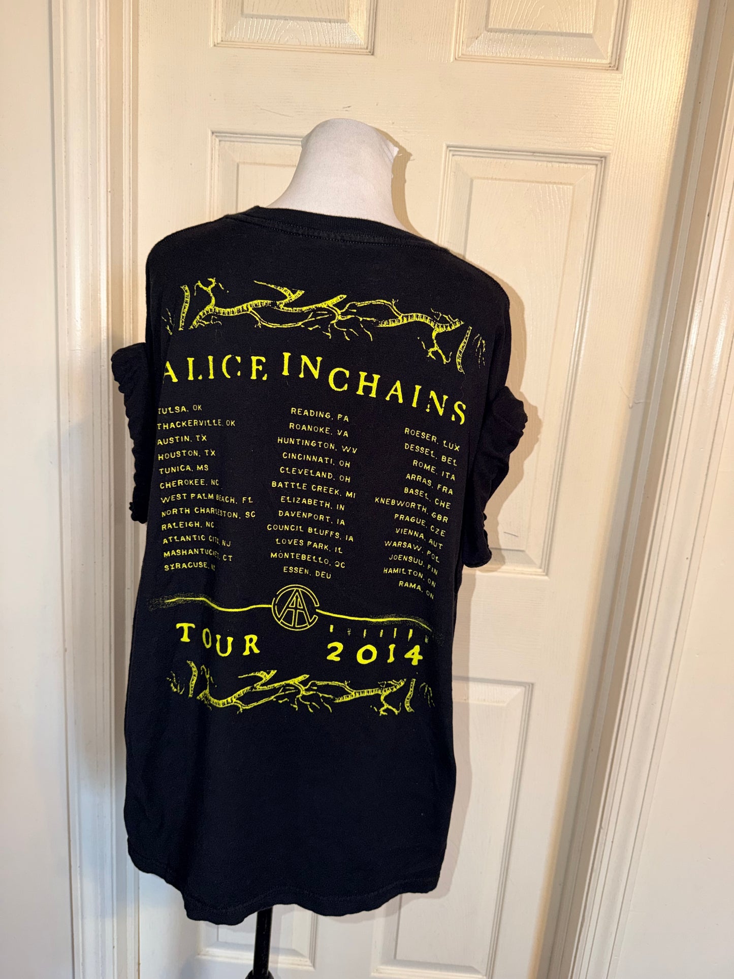 Alice In Chains Double Sided Oversized Distressed Tee