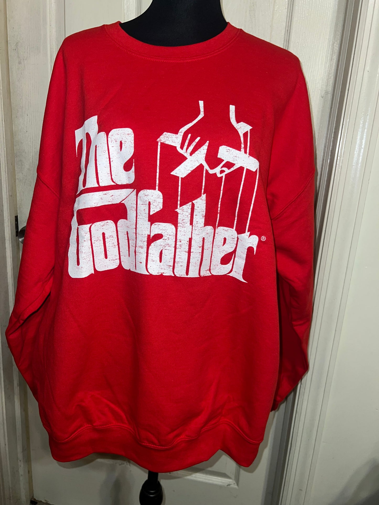 The Godfather Oversized Distressed Sweatshirt