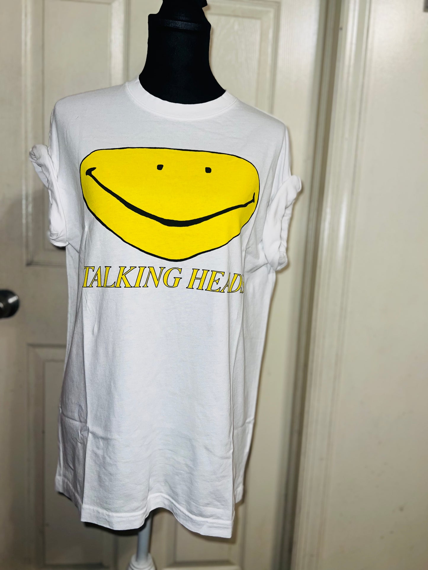 Talking Heads Oversized Distressed Tee