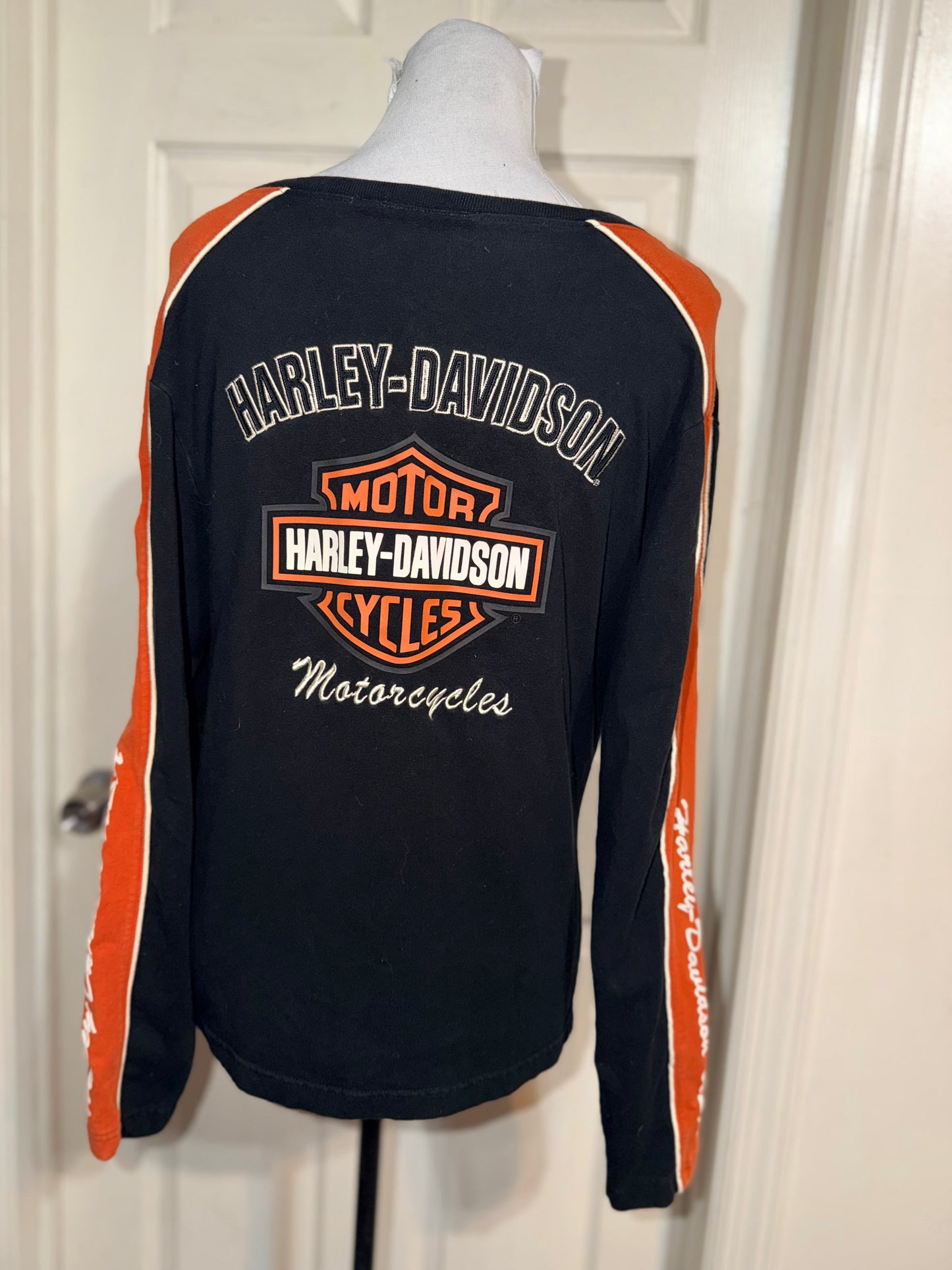 Harley Davidson Double Sided Oversized Long Sleeve Jersey Shirt