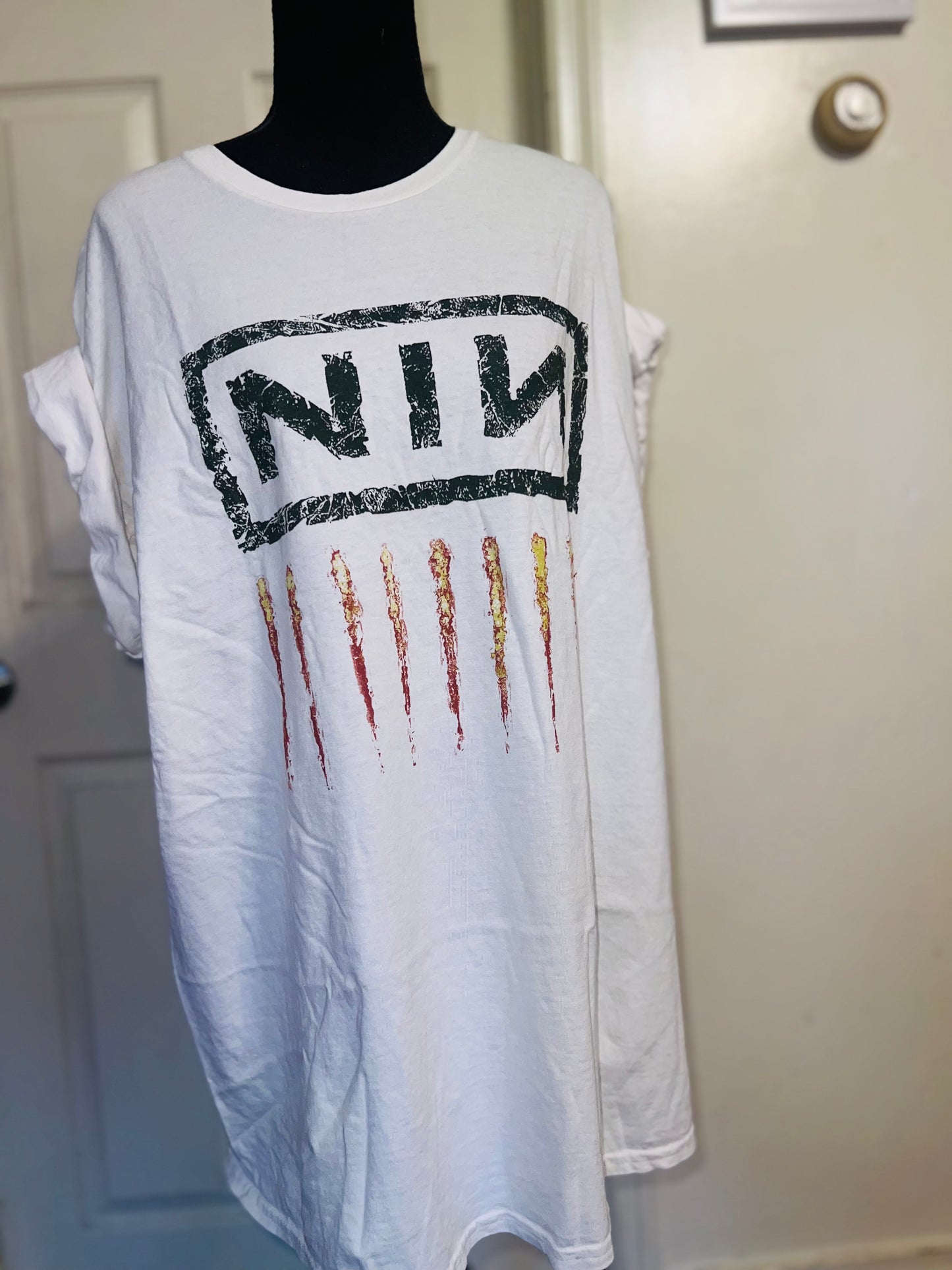 Nine Inch Nails Oversized Distressed Tee