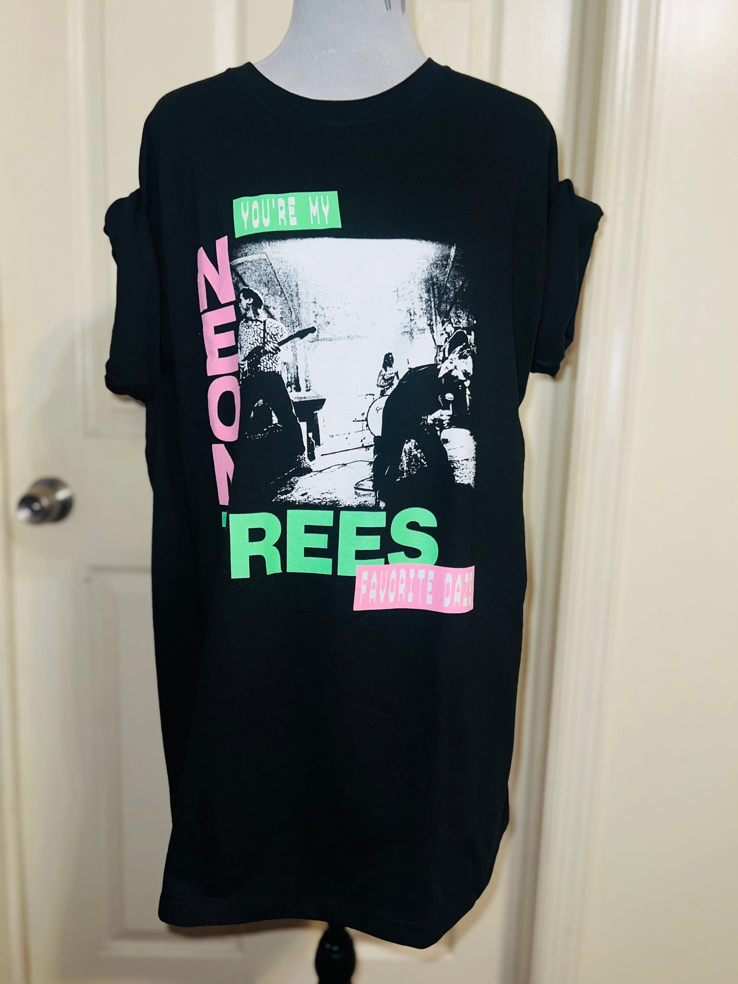 Neon Trees Oversized Distressed Tee