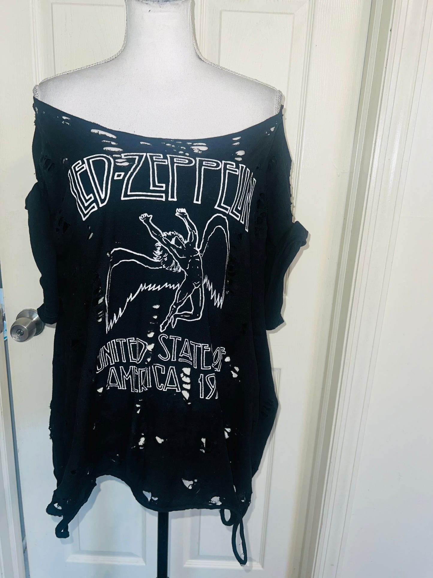 Led Zeppelin OFTS Oversized Distressed Tee (as is)