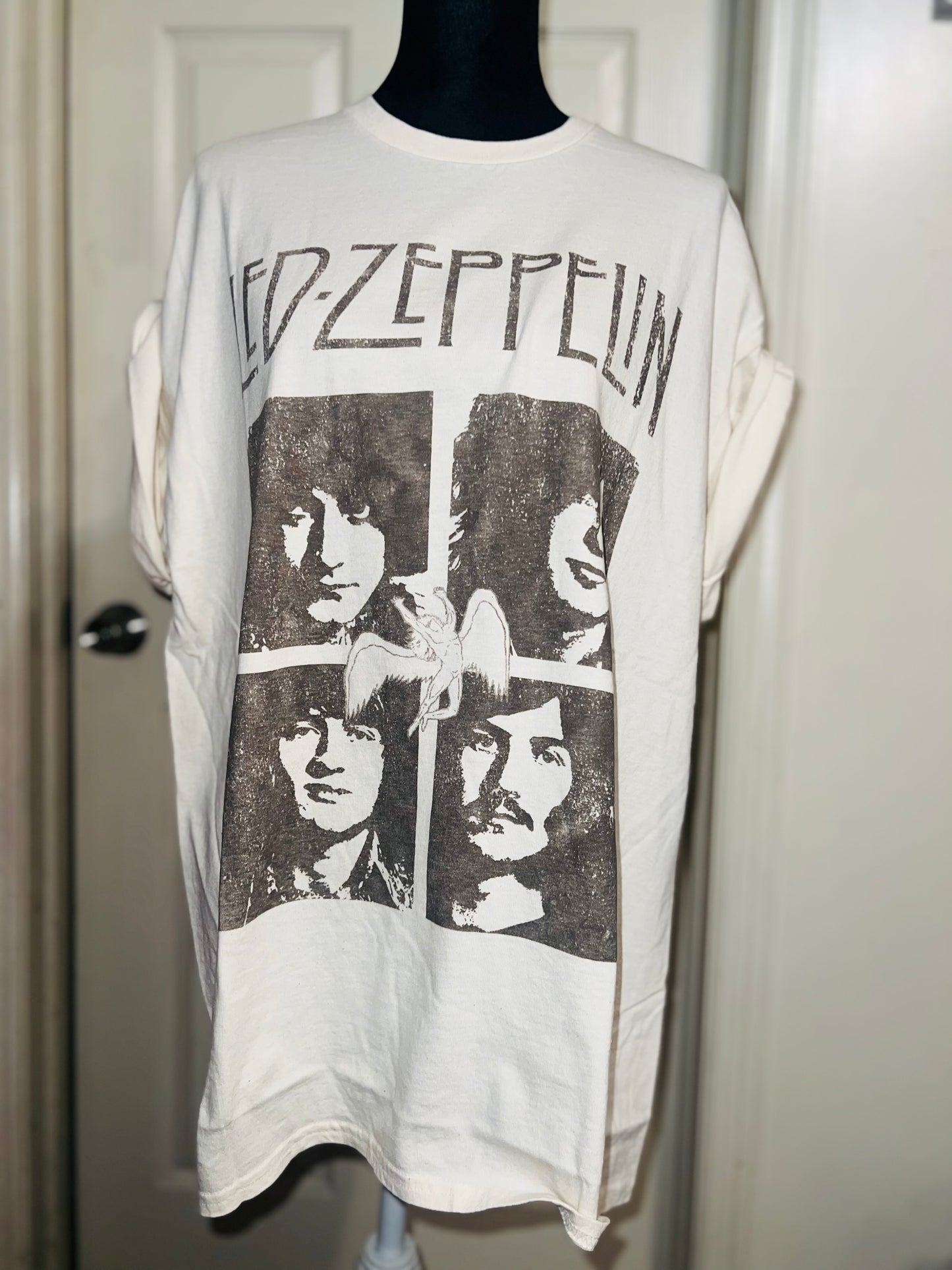 Led Zeppelin Oversized Distressed Tee