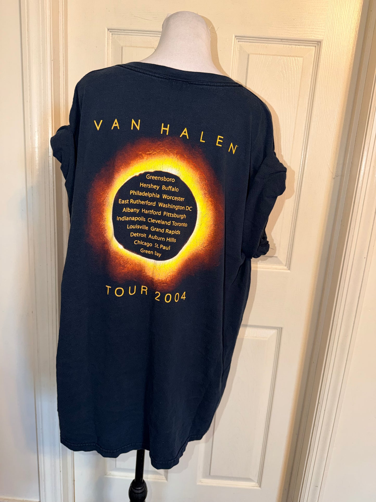 Van Halen Vintage Double Sided Oversized Distressed Tee