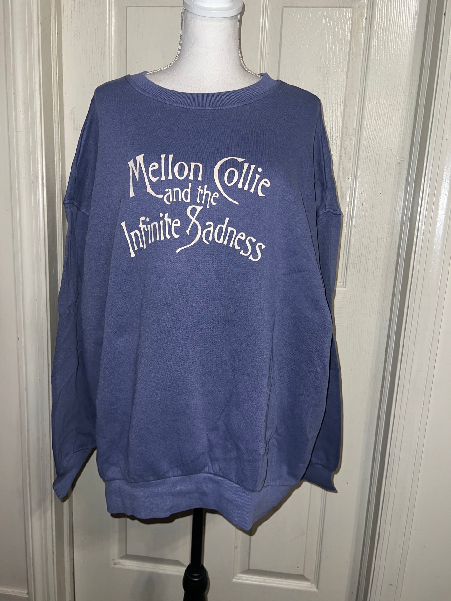 The Smashing Pumpkins Double Sided Oversized Distressed Sweatshirt