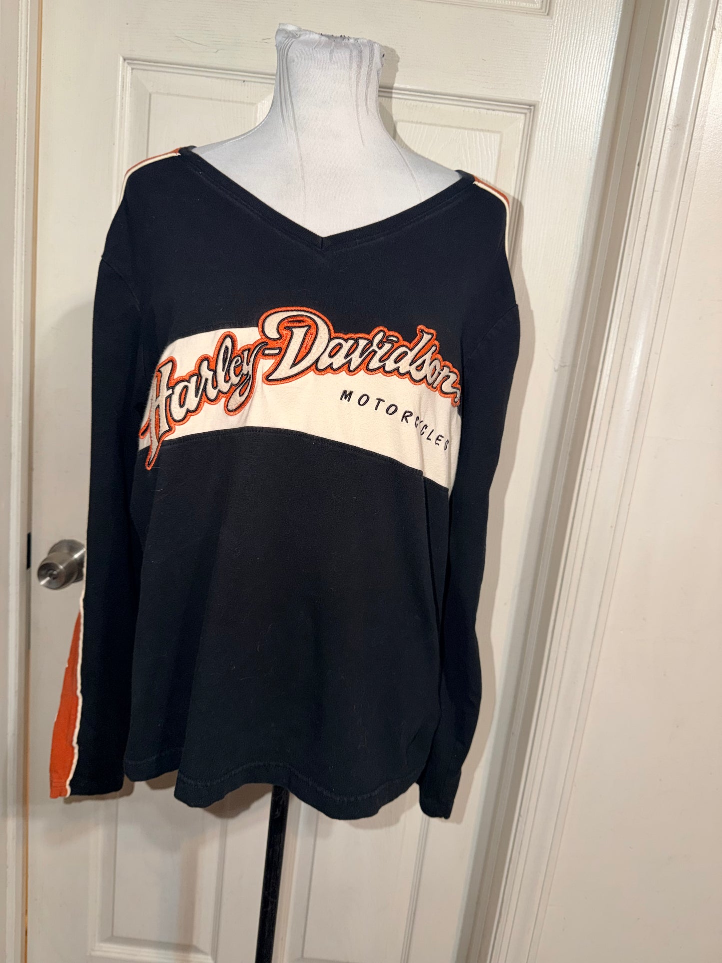 Harley Davidson Double Sided Oversized Long Sleeve Jersey Shirt