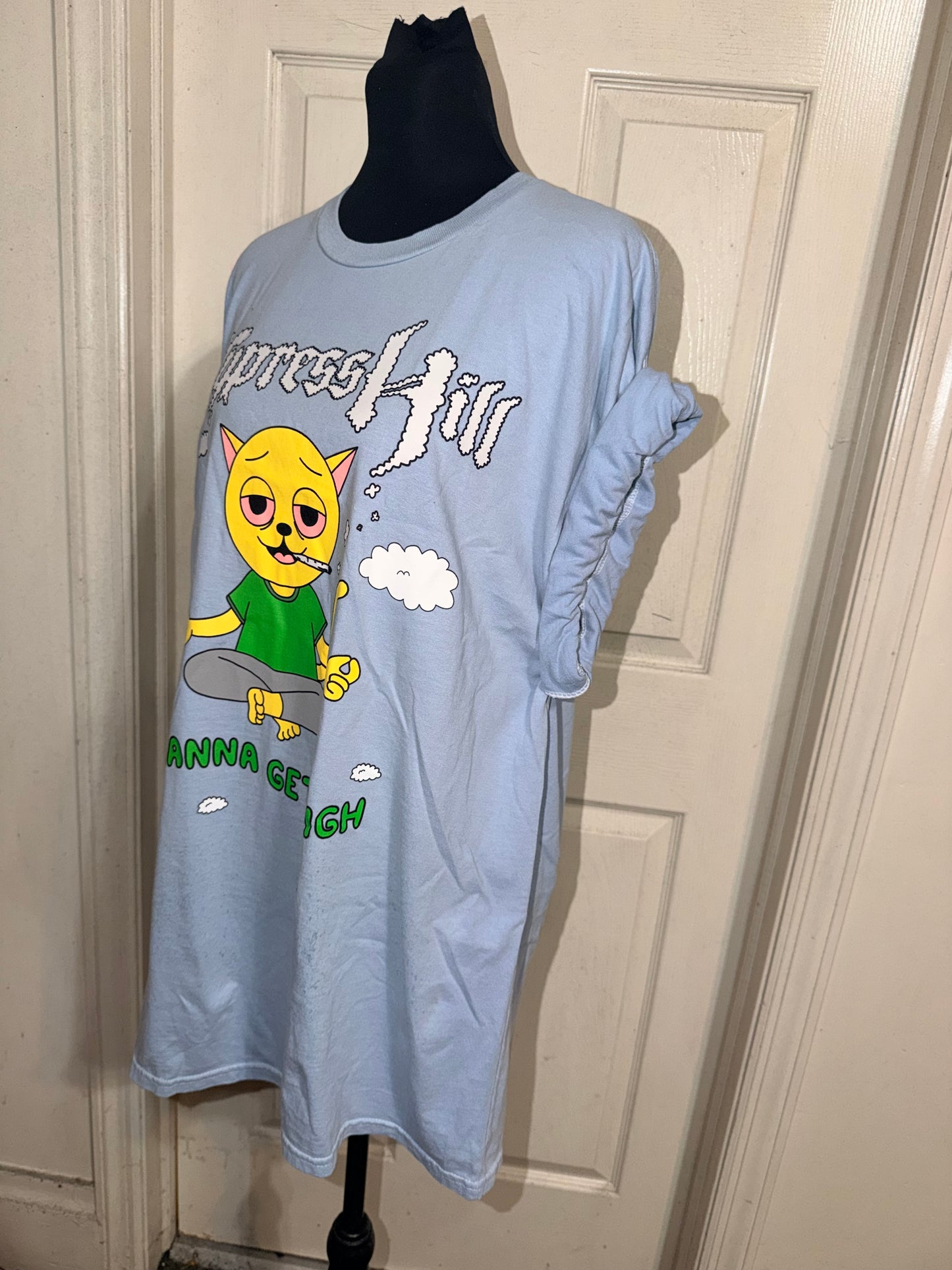 Cypress Hill Double Sided Oversized Distressed Tee