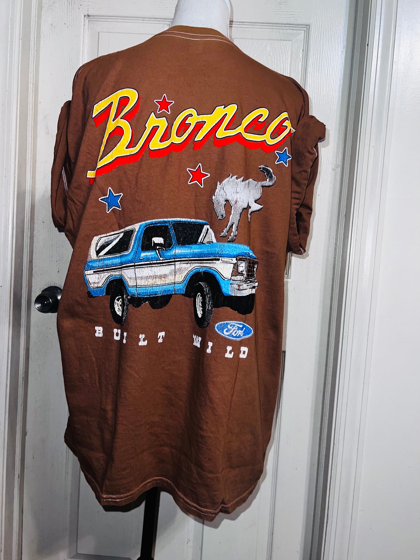 Ford Bronco Double Sided Oversized Distressed Tee