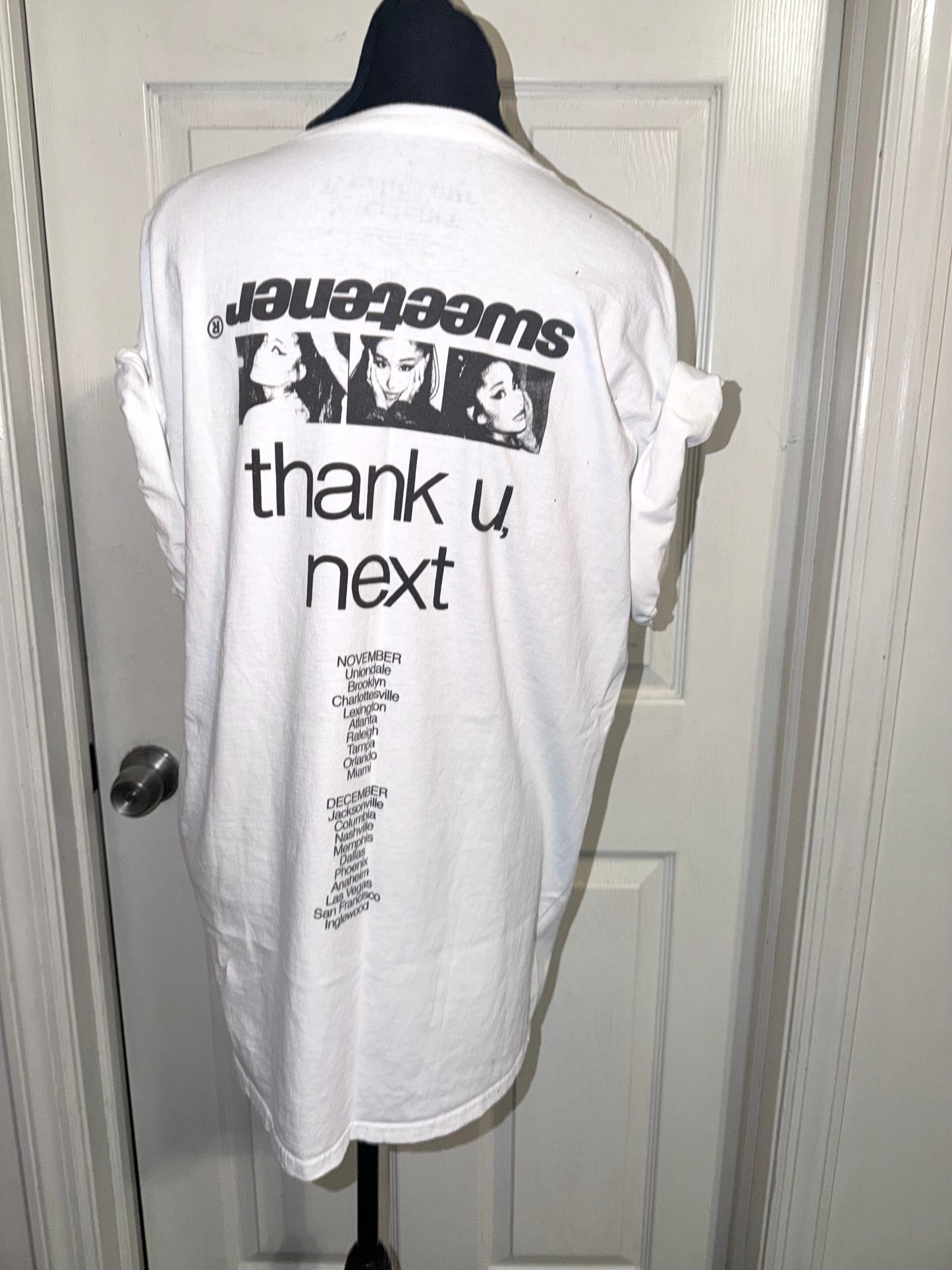 Ariana Grande Double Sided Oversized Distressed Tee
