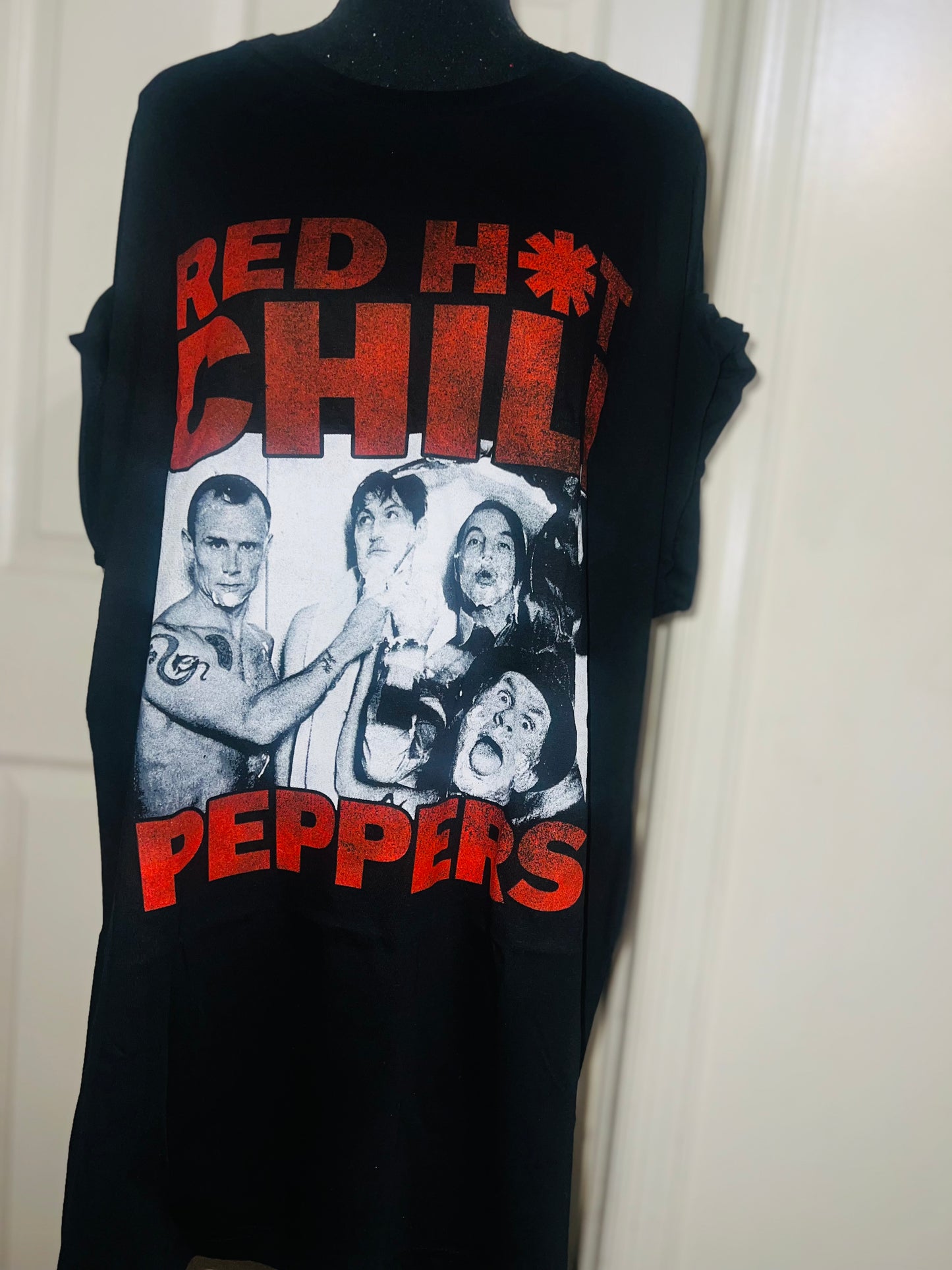 Red Hot Chili Peppers Oversized Distressed Tee