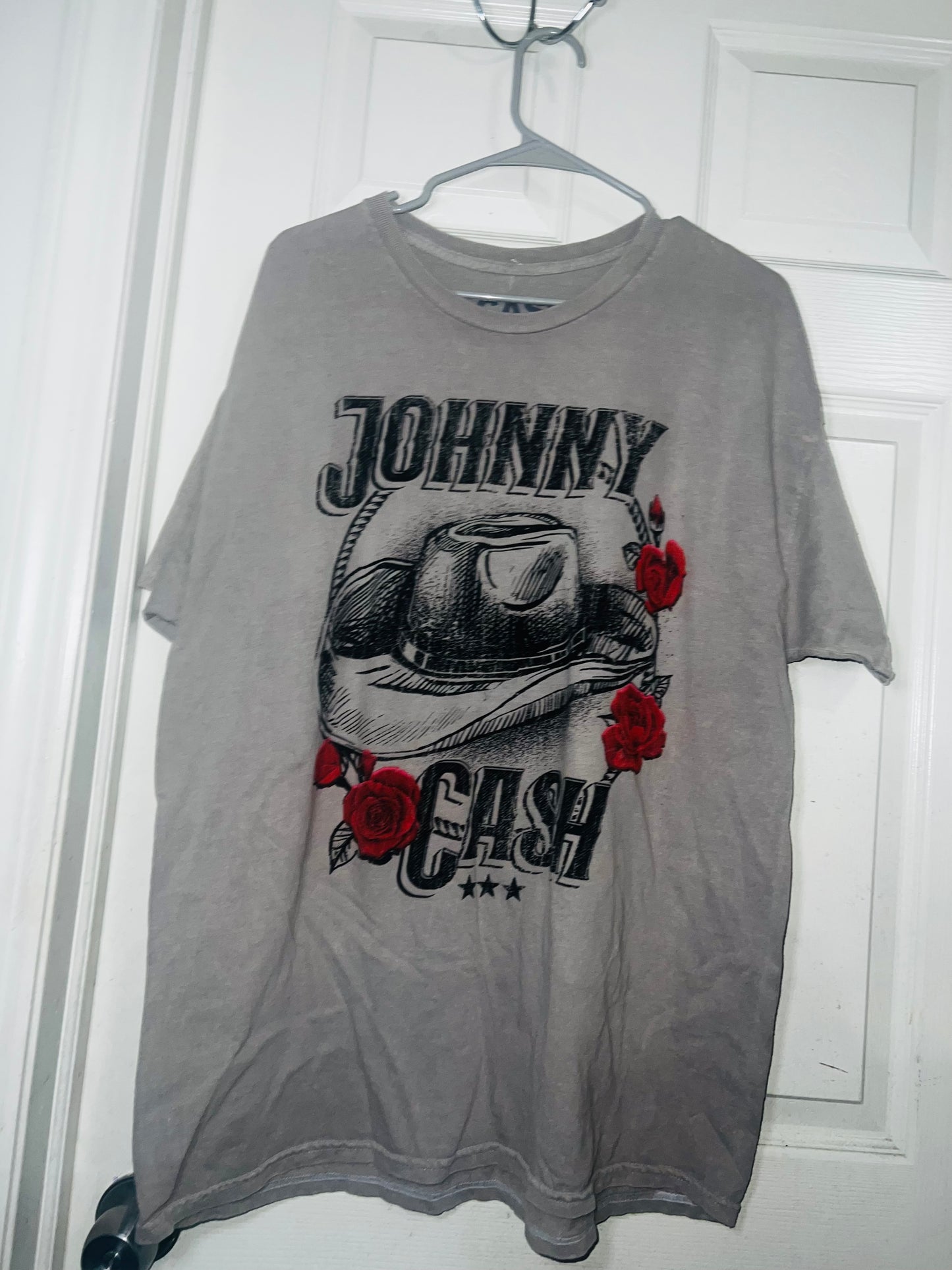 Johnny Cash Oversized Distressed Tee