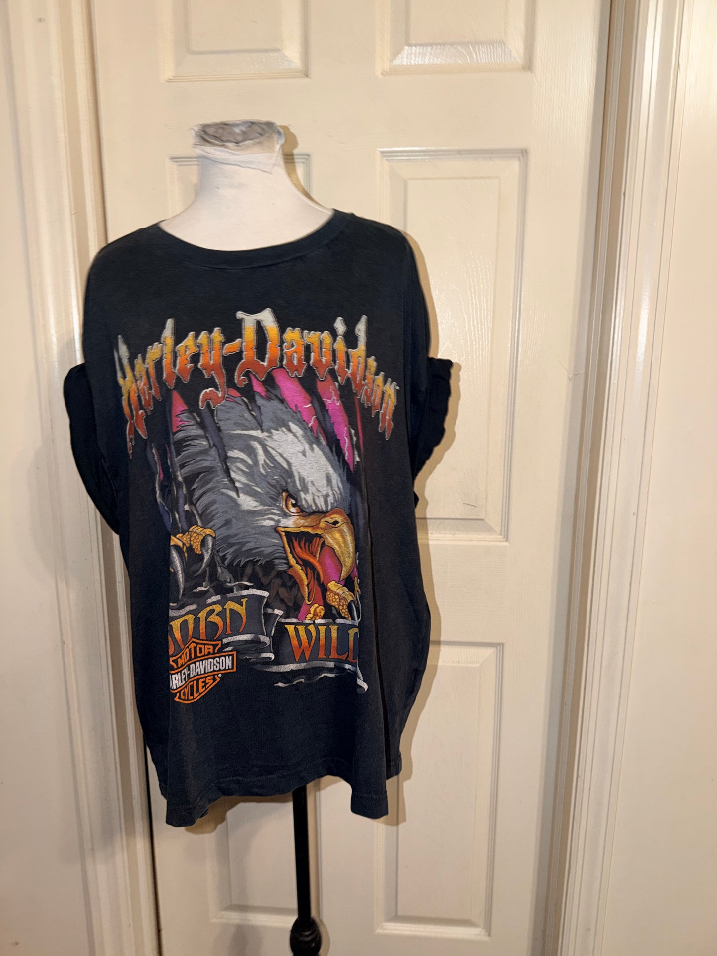 Harley Davidson Oversized Distressed Tee
