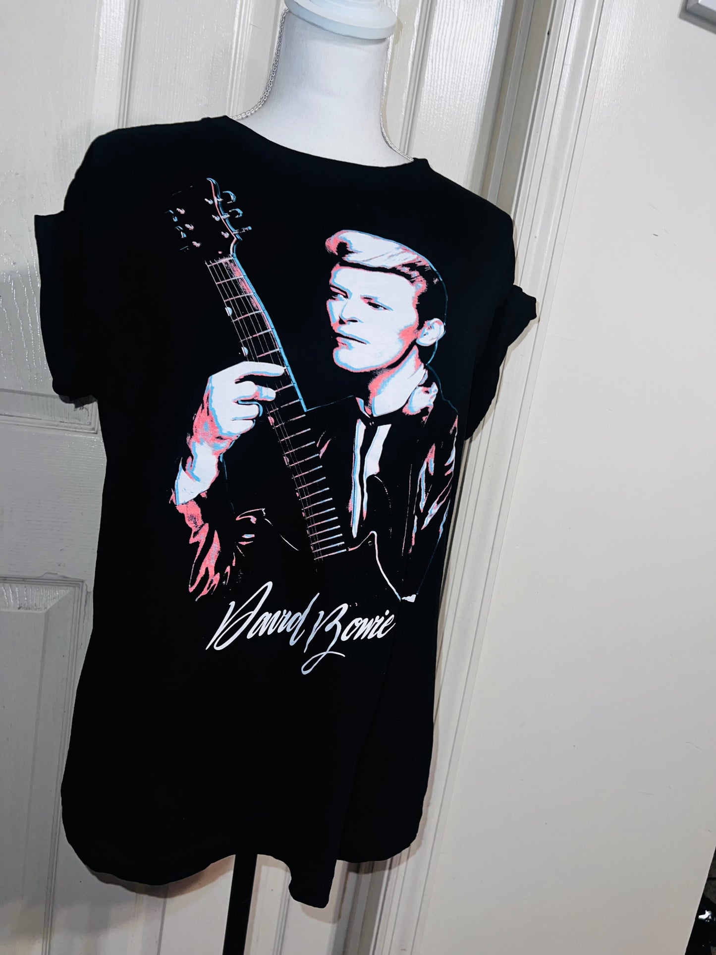 David Bowie Oversized Distressed Tee