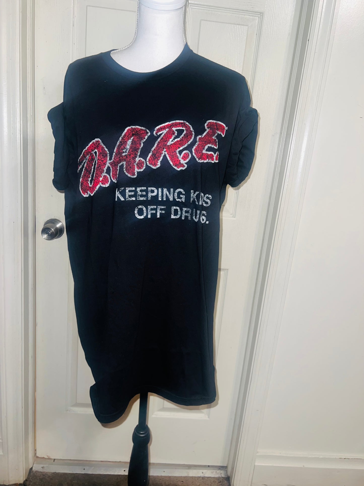 D.A.R.E. Oversized Distressed Tee