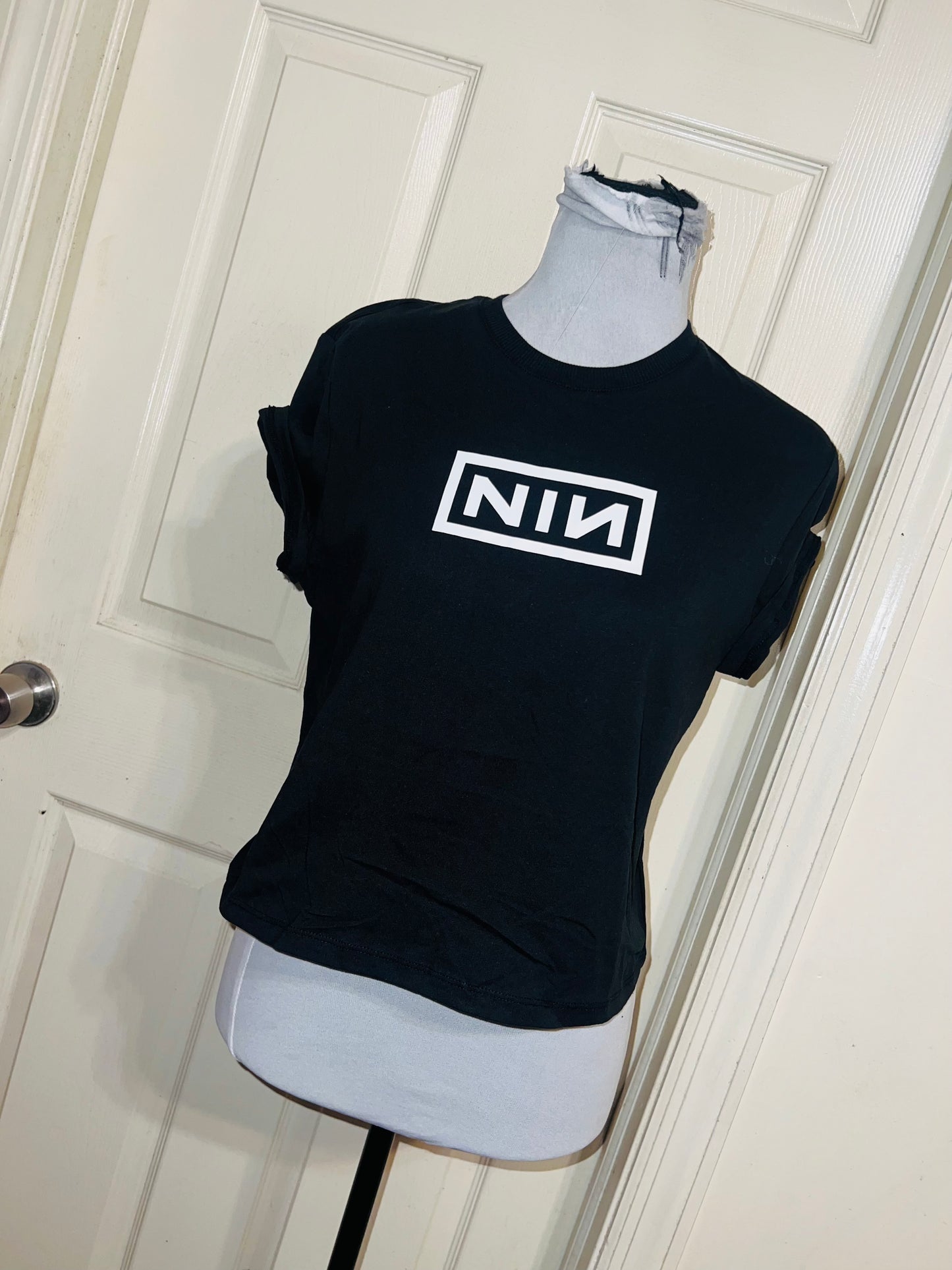 Nine Inch Nails Distressed Baby Tee