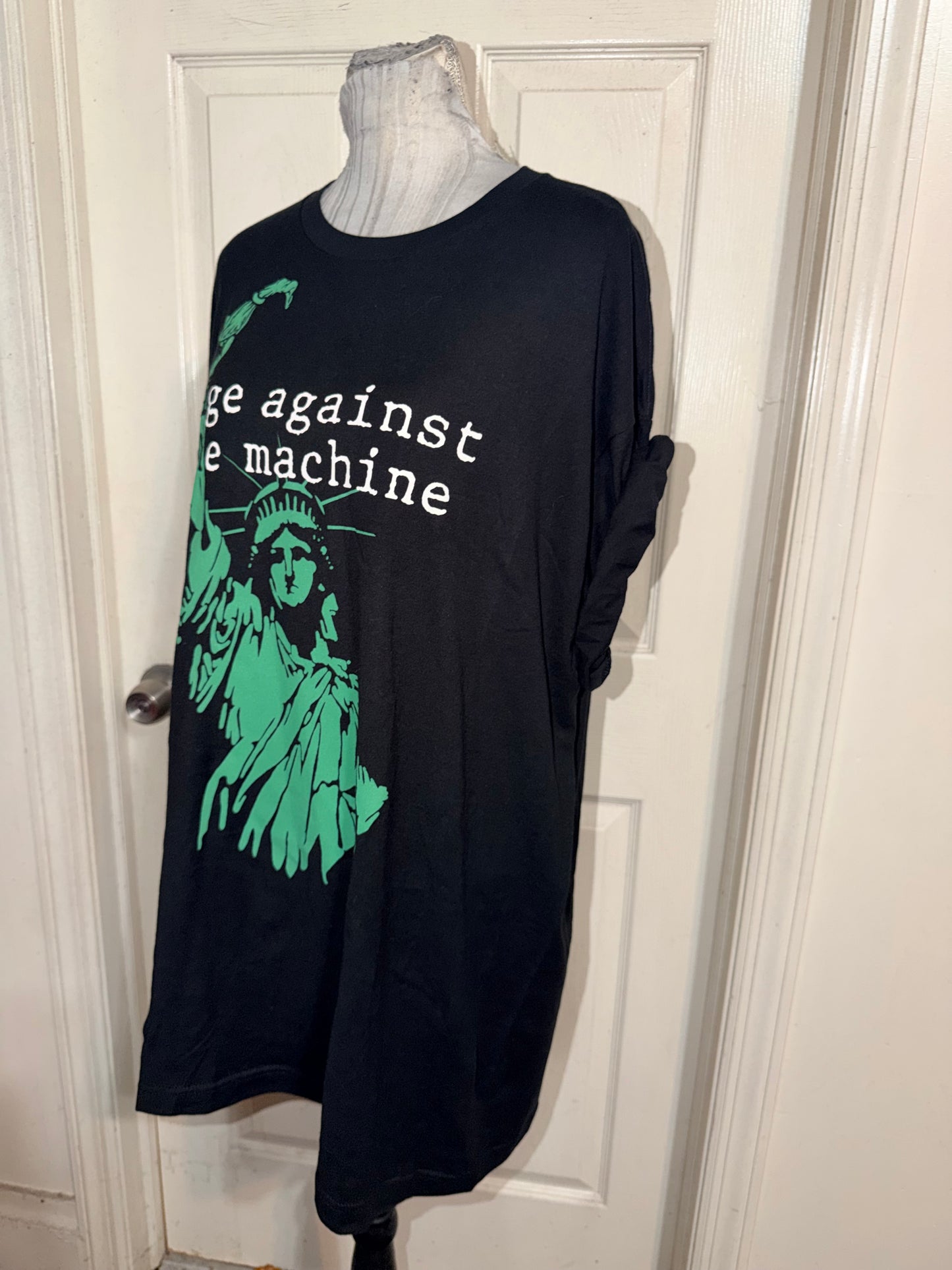 Rage Against the Machine Oversized Distressed Tee