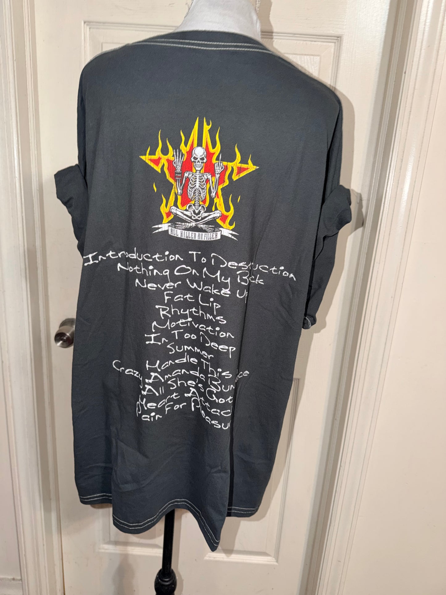 Sum 41 Double Sided Oversized Distressed Tee