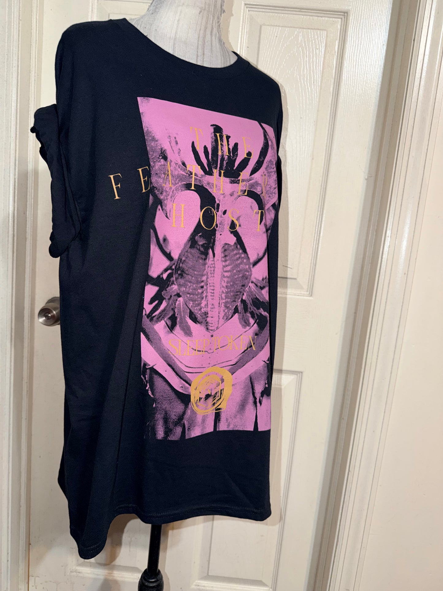 Sleep Token Double Sided Oversized Distressed Tee