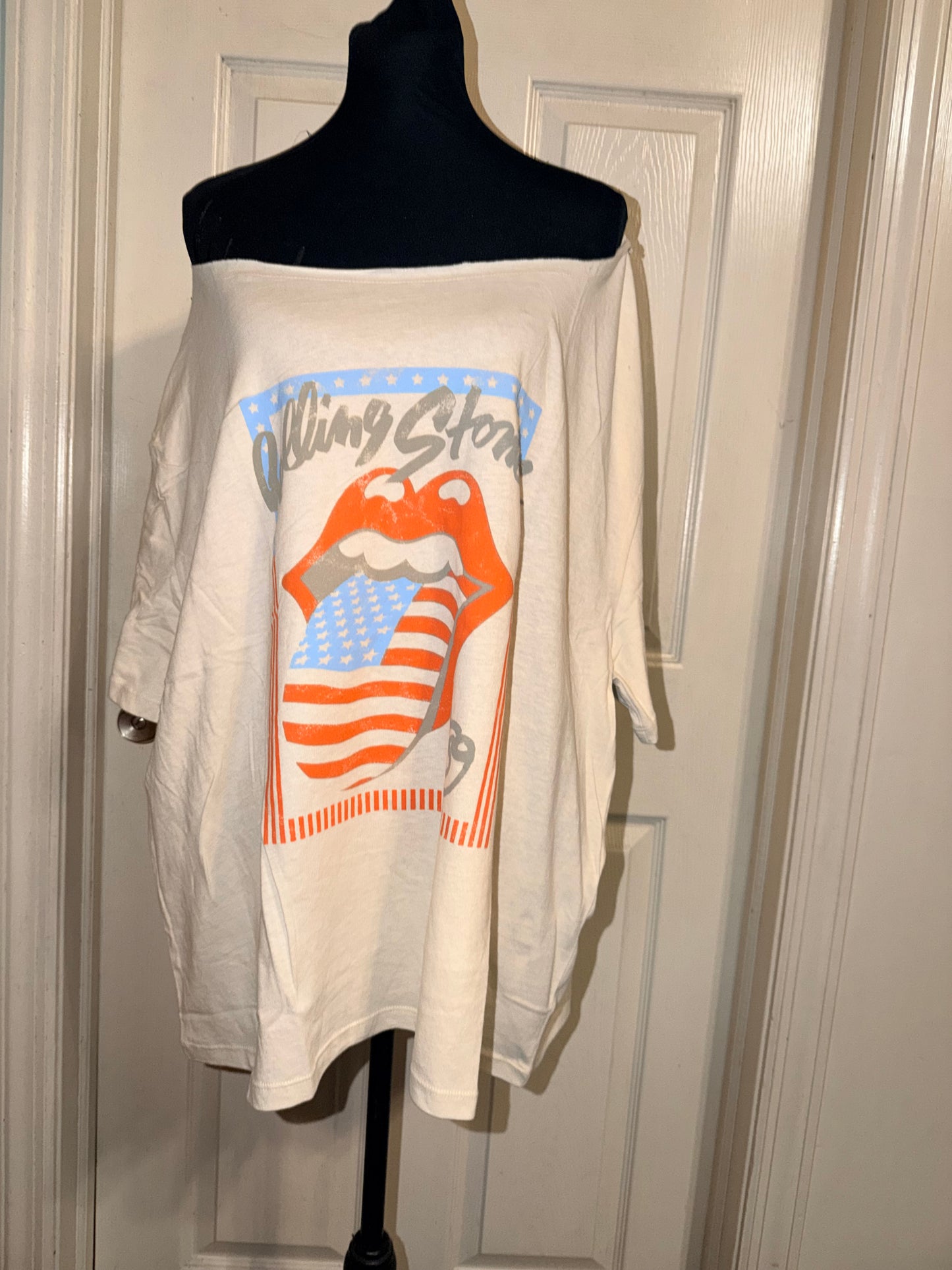 The Rolling Stones OFTS Oversized Distressed Tee
