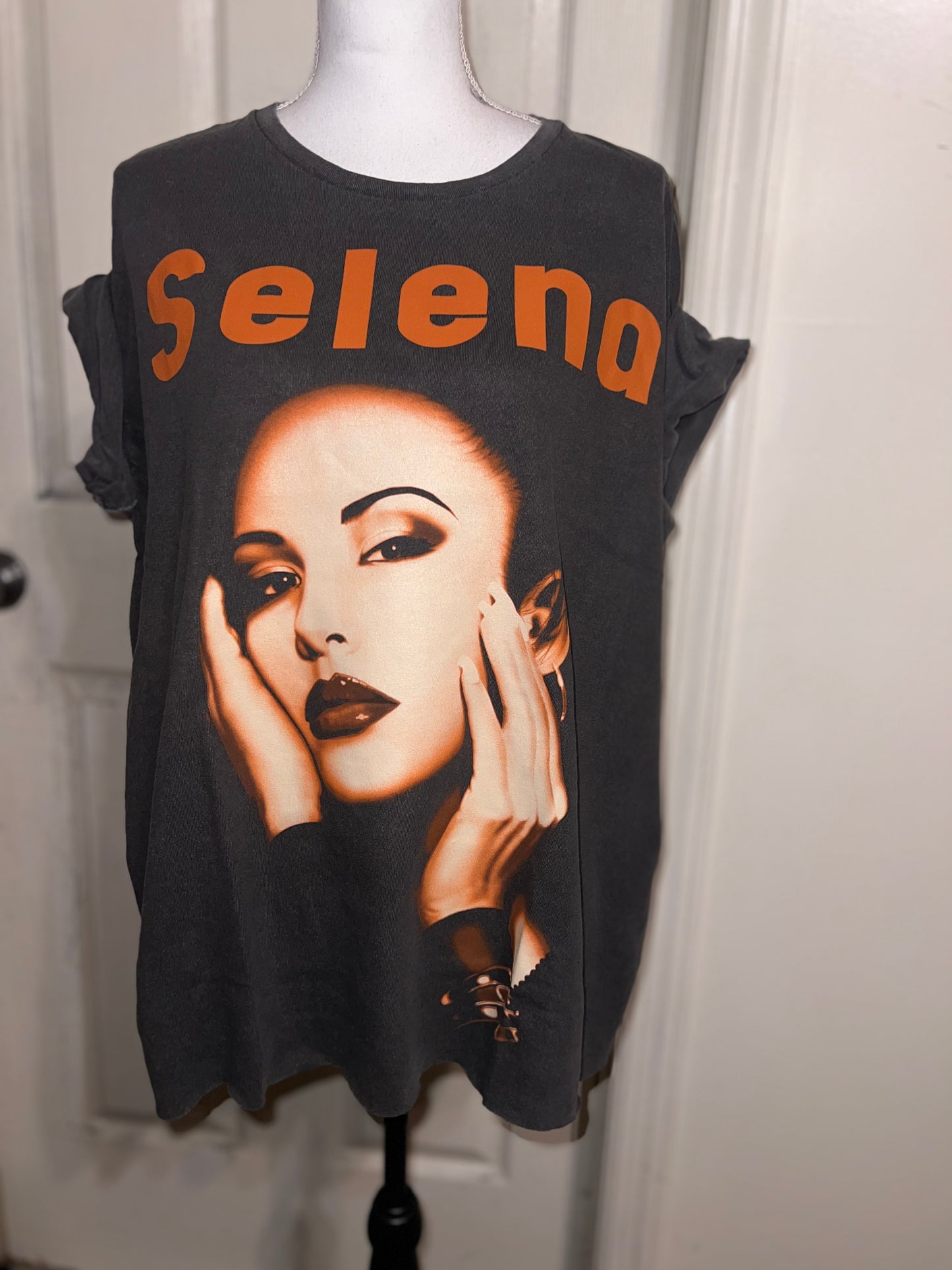 Selena Oversized Distressed Tee