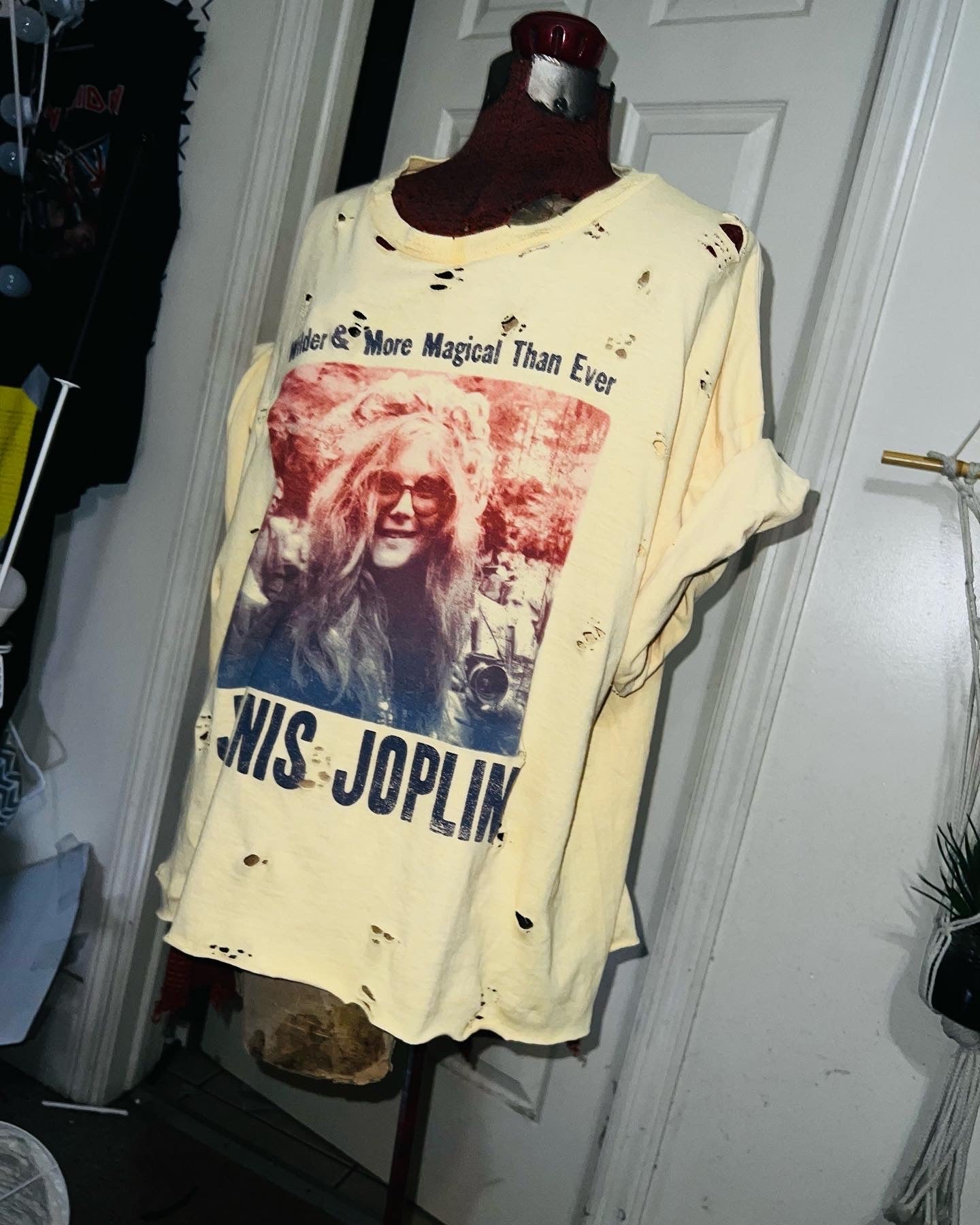 Janis Joplin Oversized Distressed Tee