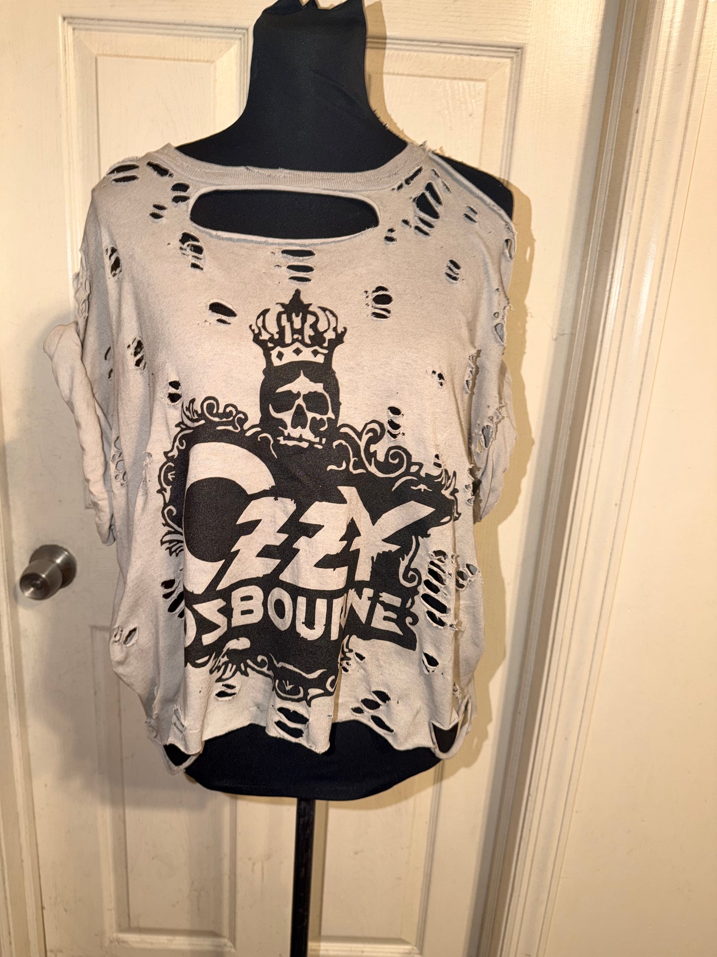 Ozzy Osbourne Oversized Distressed Tee (As Is)