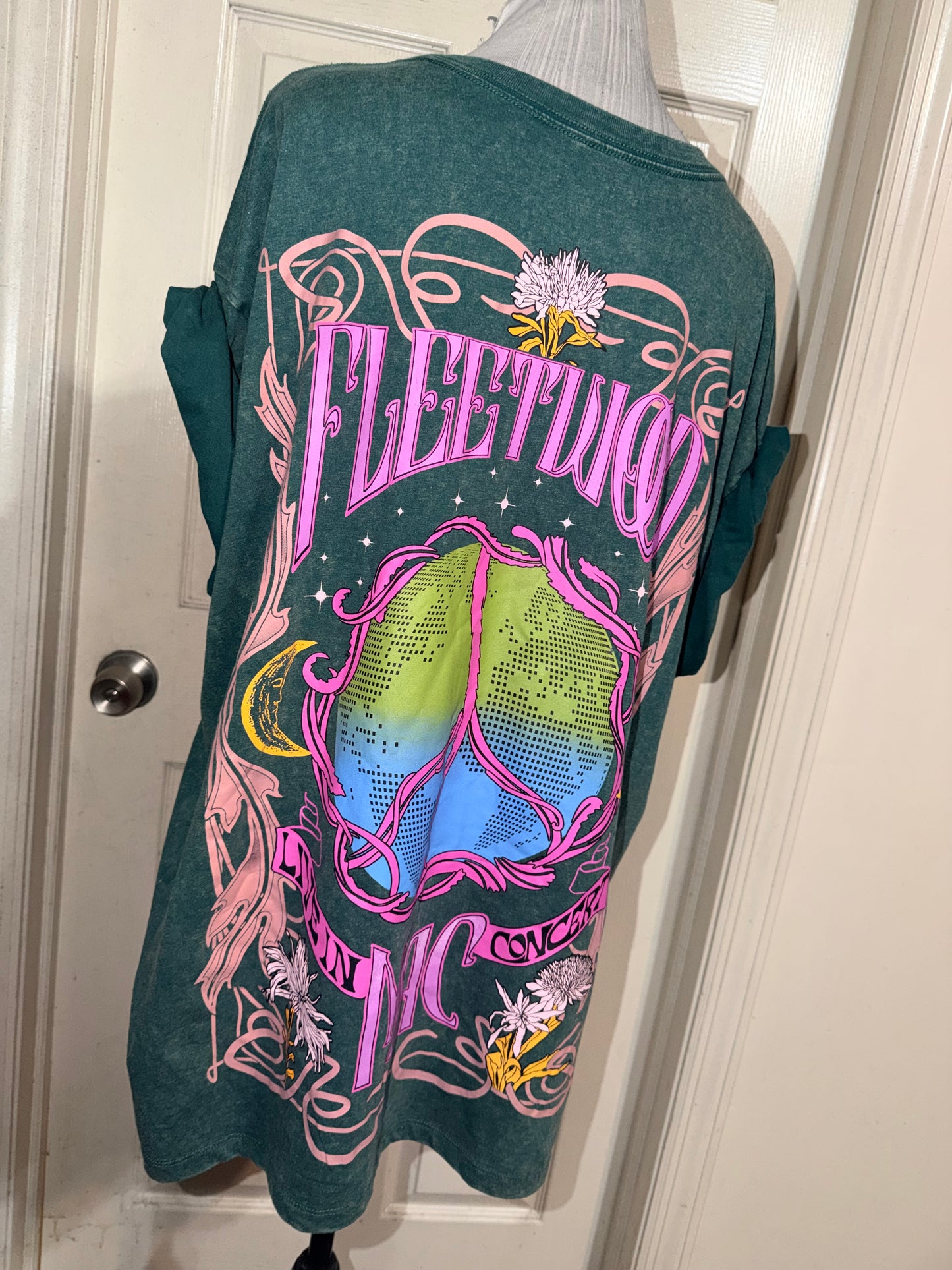 Fleetwood Mac Double Sided Oversized Distressed Tee