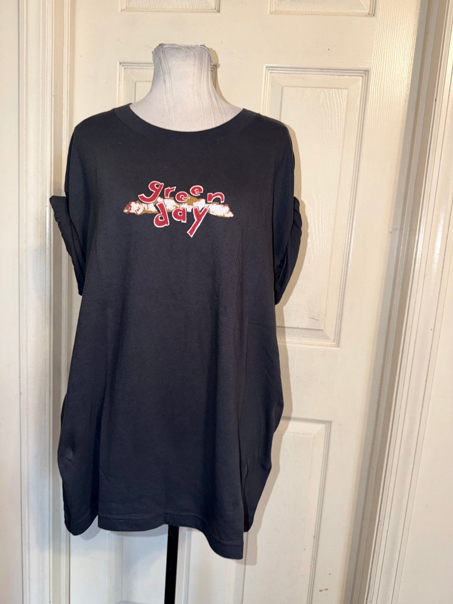 Green Day Double Sided Oversized Tee