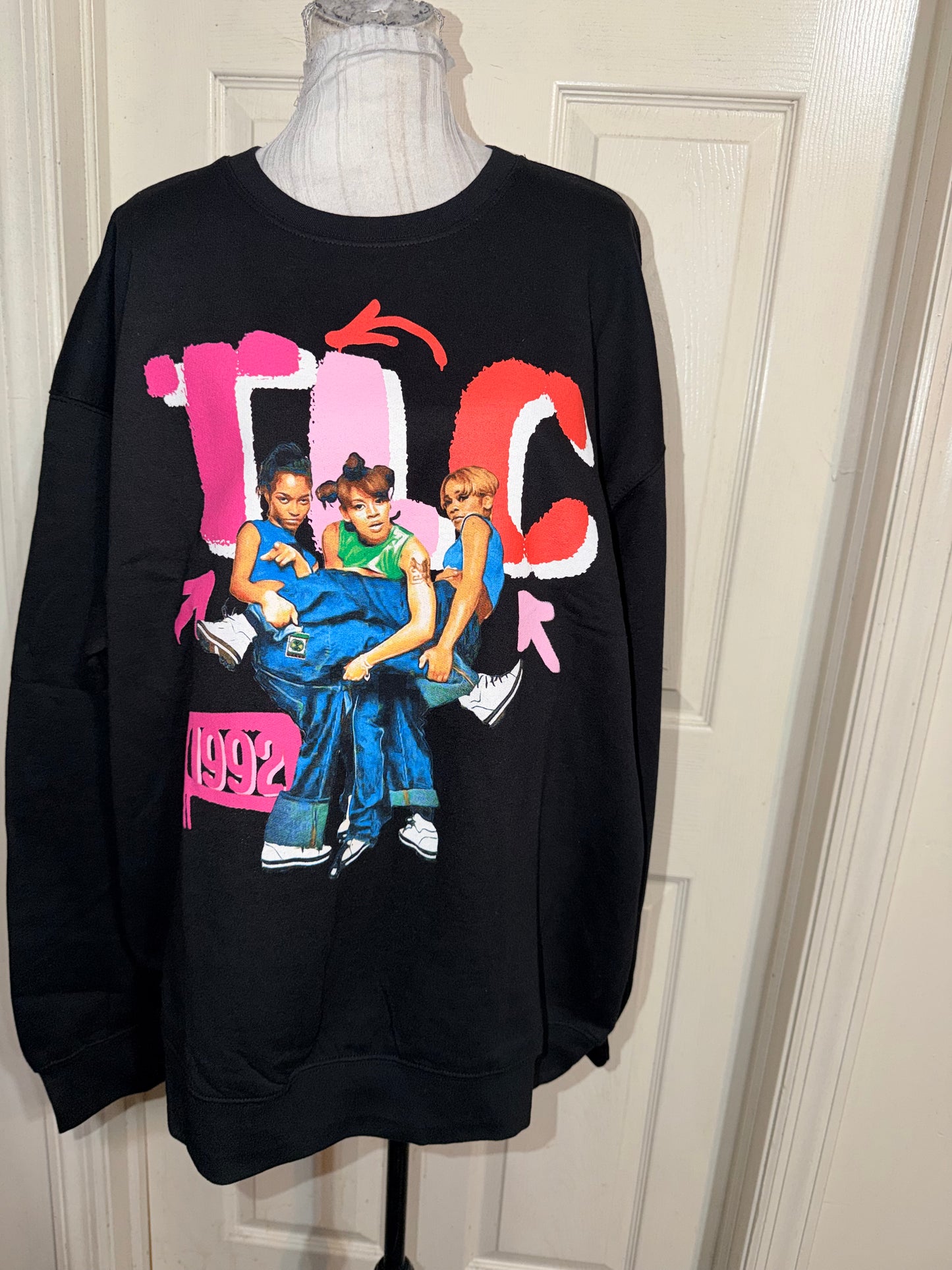 TLC Oversized Distressed Sweatshirt