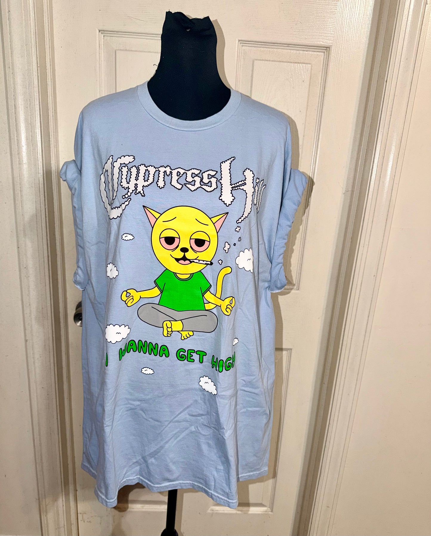 Cypress Hill Double Sided Oversized Distressed Tee