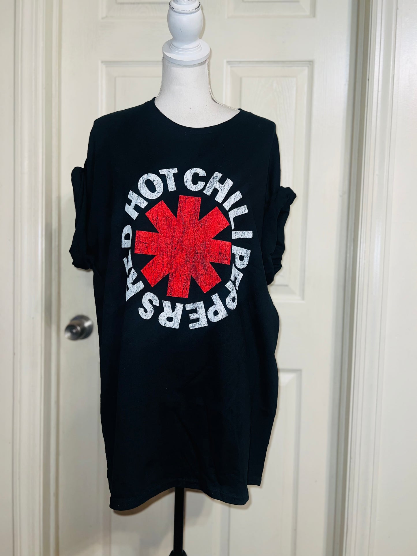 Red Hot Chili Peppers Oversized Distressed Tee