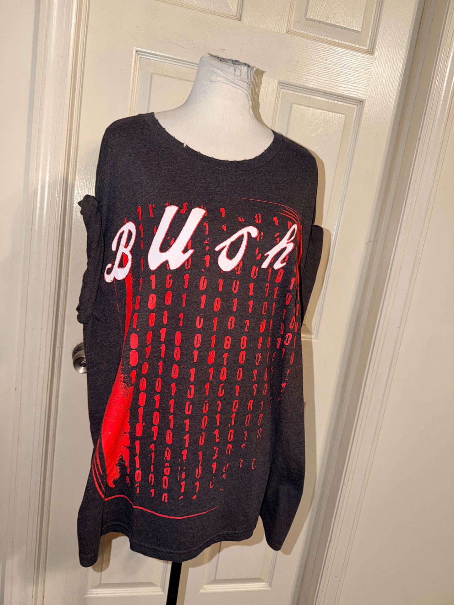 Bush Double Sided Oversized Distressed Tee