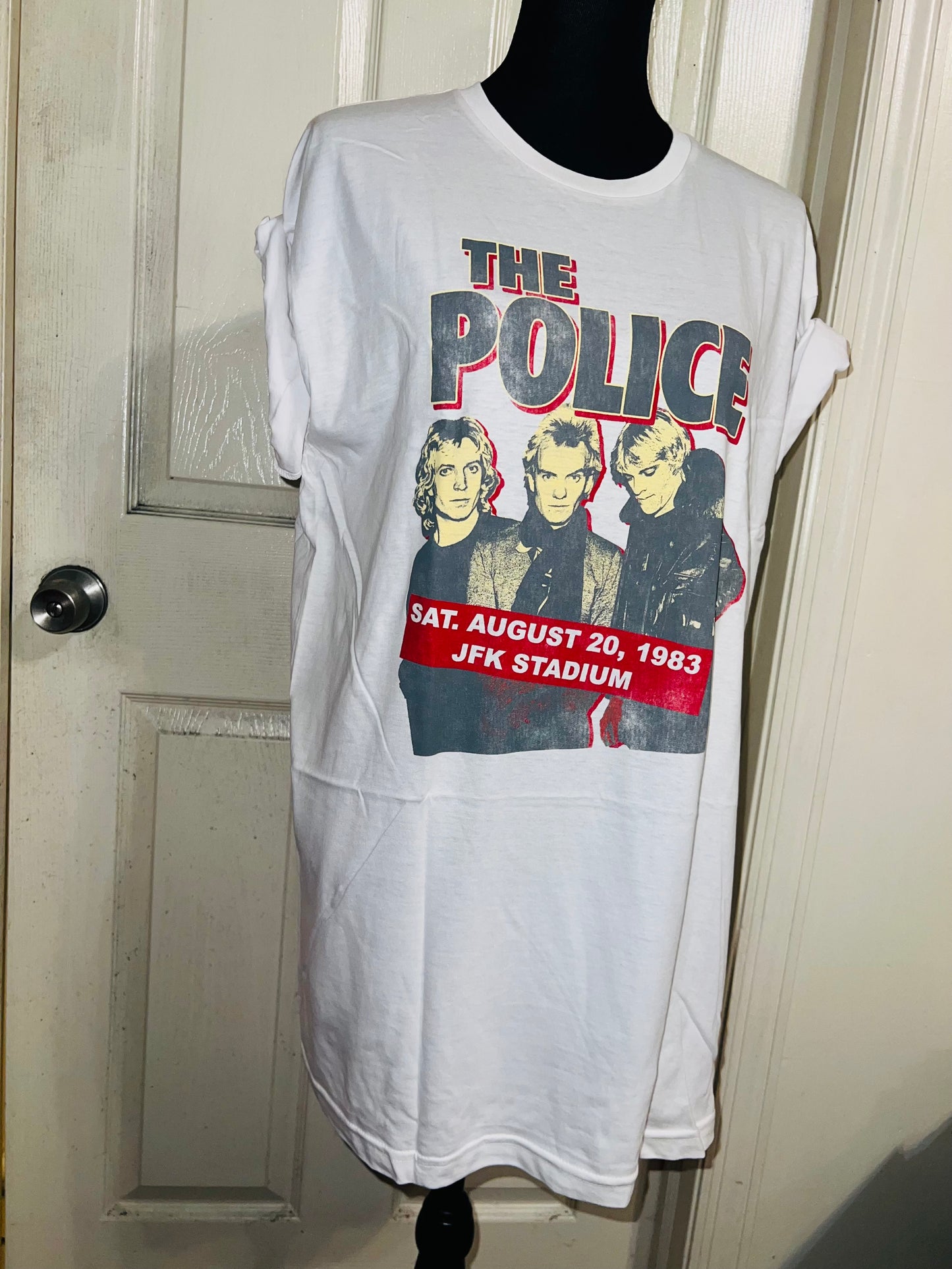 The Police Oversized Distressed T-Shirt