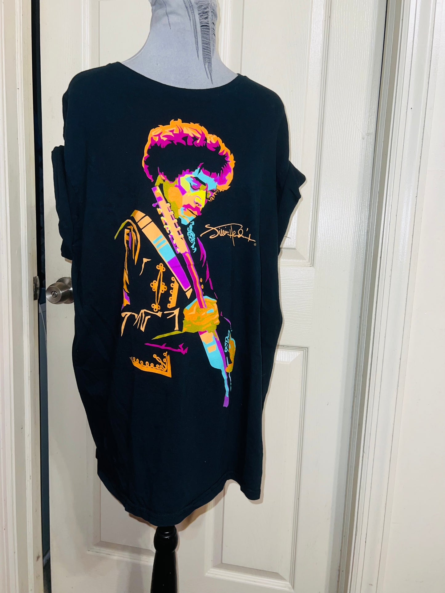 Jimi Hendrix Distressed Oversized Tee