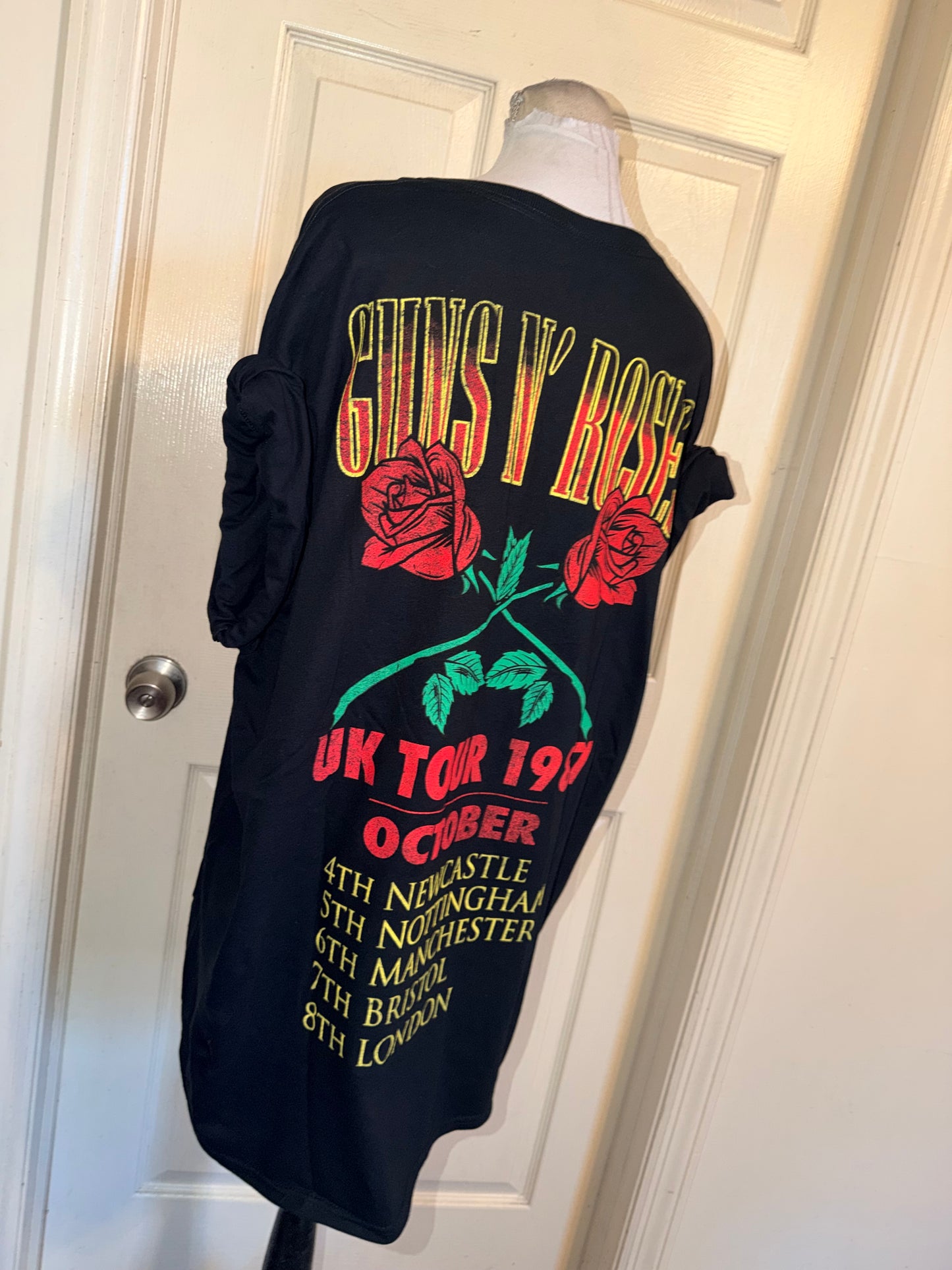Guns N’ Roses Double Sided Oversized Distressed Tee