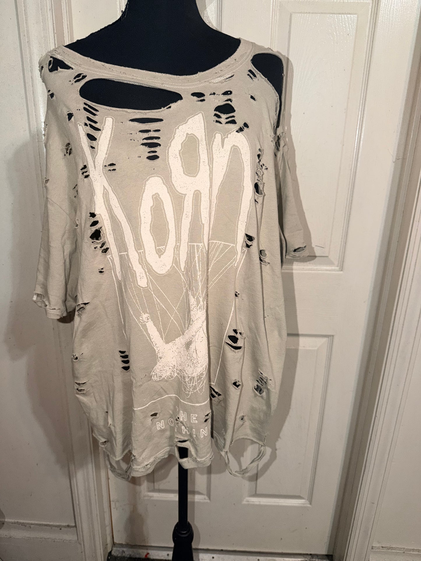 Korn Oversized Distressed Tee