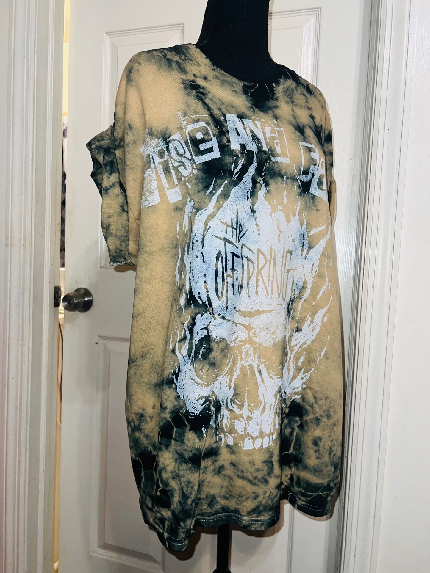 The Offspring Tie Dye Distressed Oversized Tee