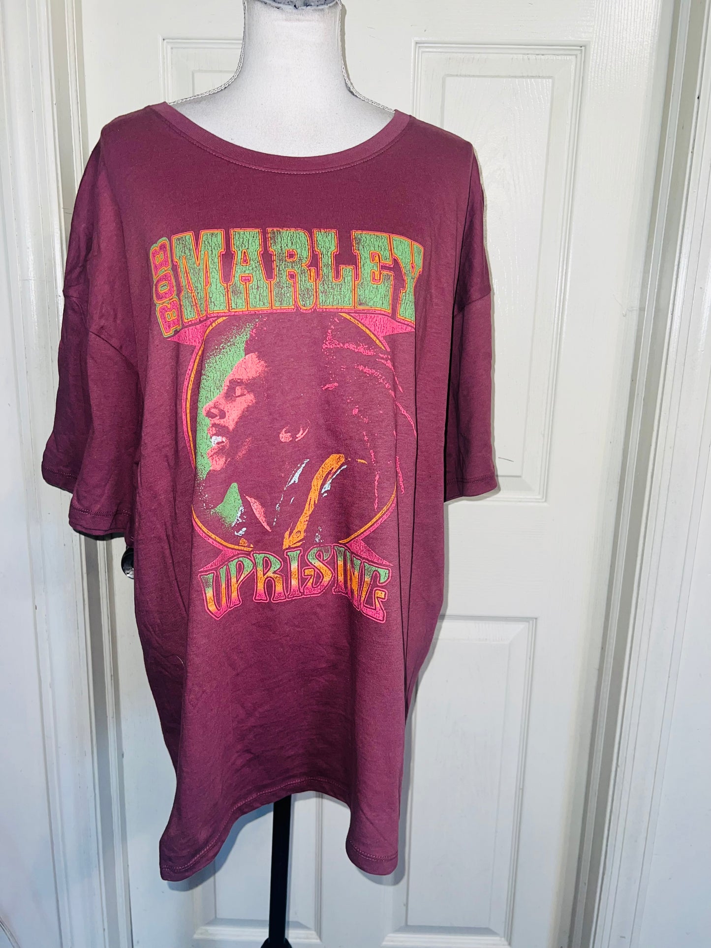 Bob Marley Oversized Distressed Tee