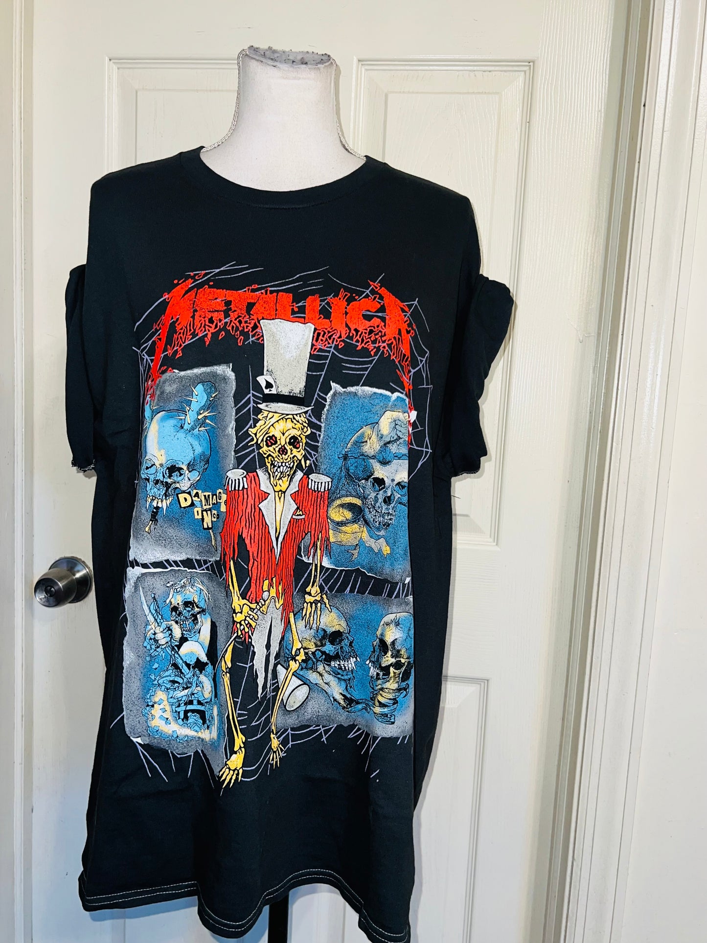 Metallica Double Sided Oversized Distressed Tee