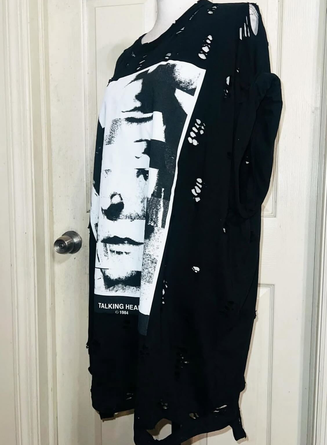 The Talking Heads Double Sided Oversized Distressed Tee