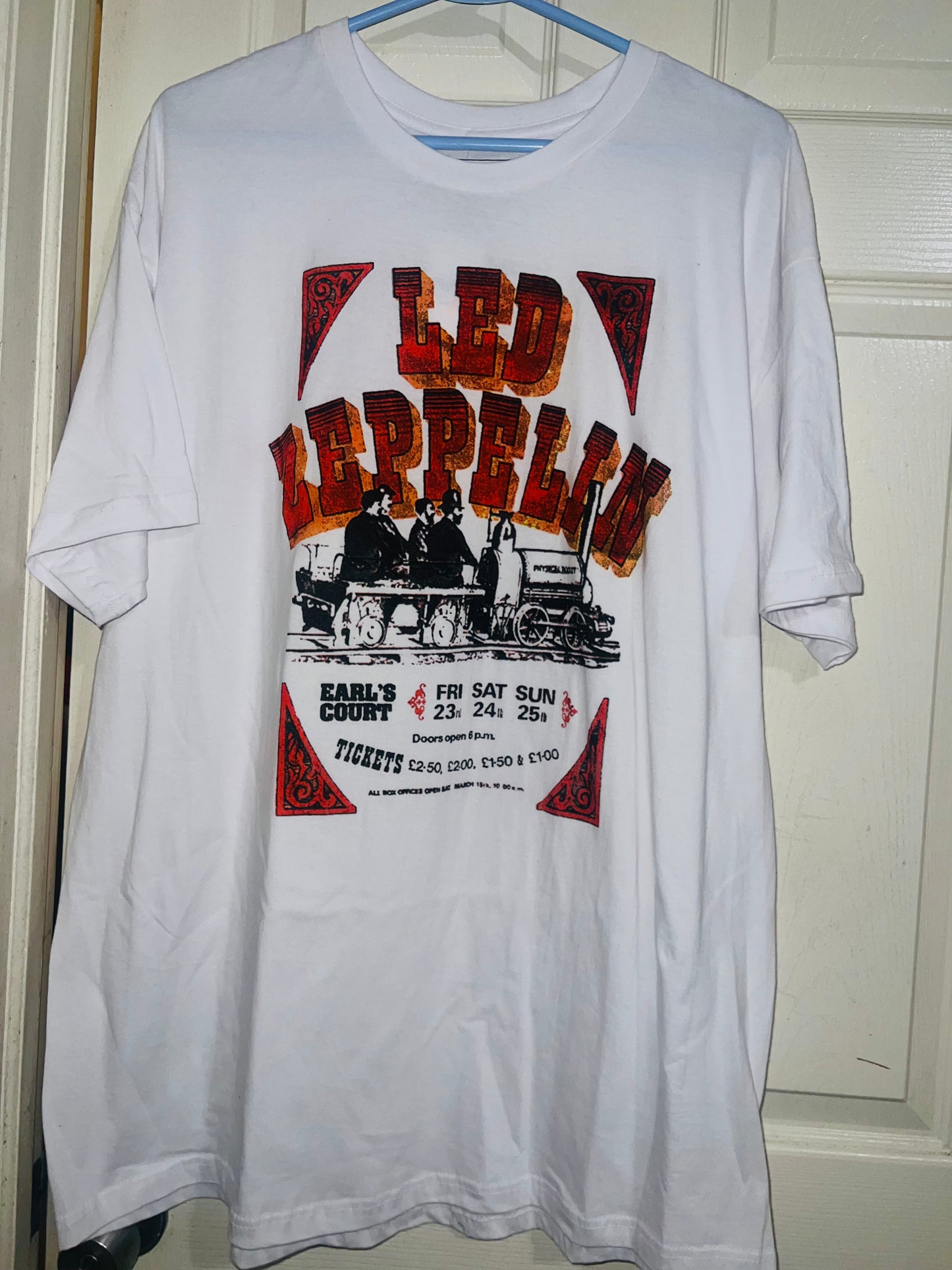 Led Zeppelin Oversized Distressed Tee