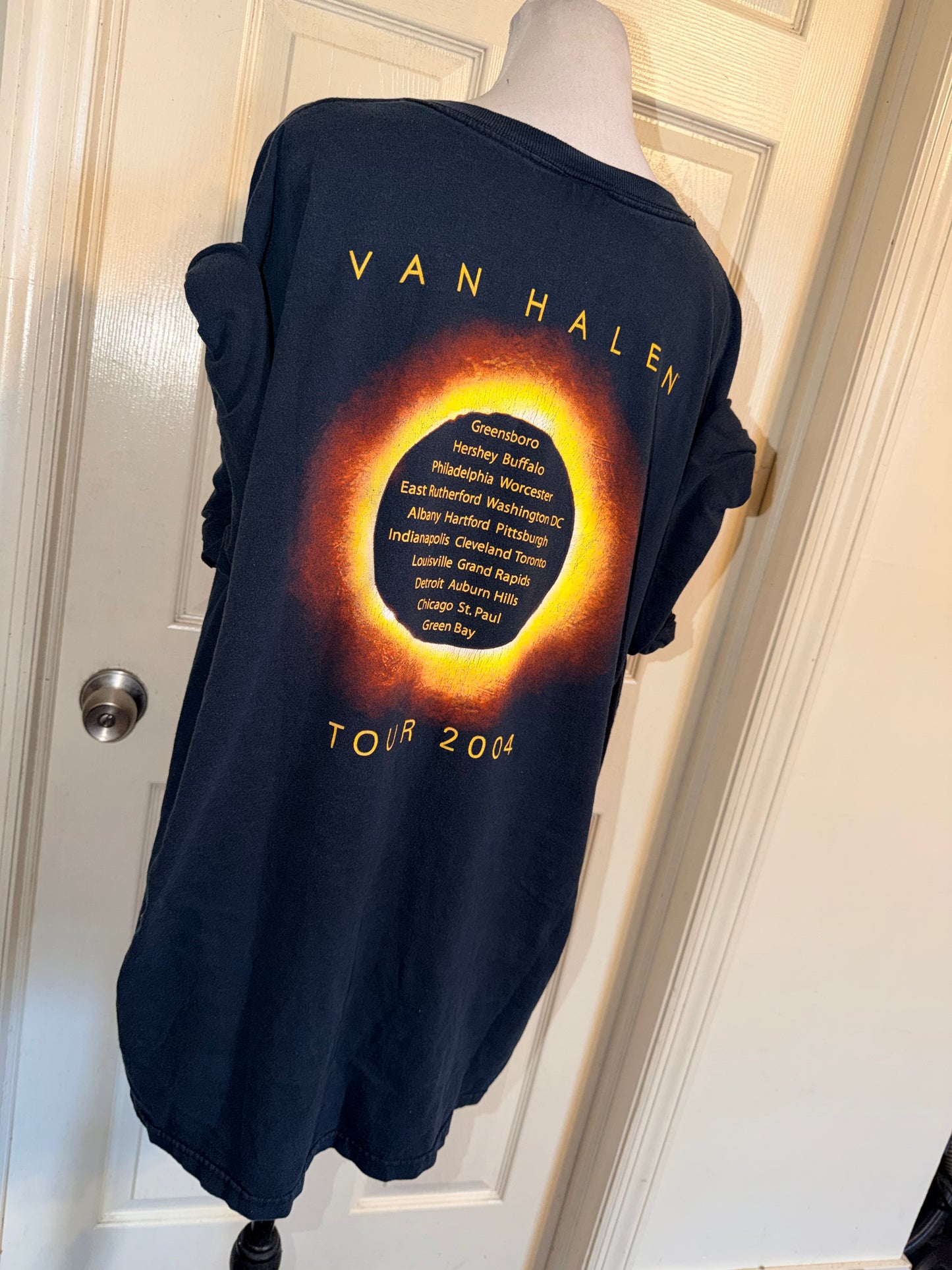 Van Halen Vintage Double Sided Oversized Distressed Tee